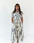 Brink Border Print Midi Dress