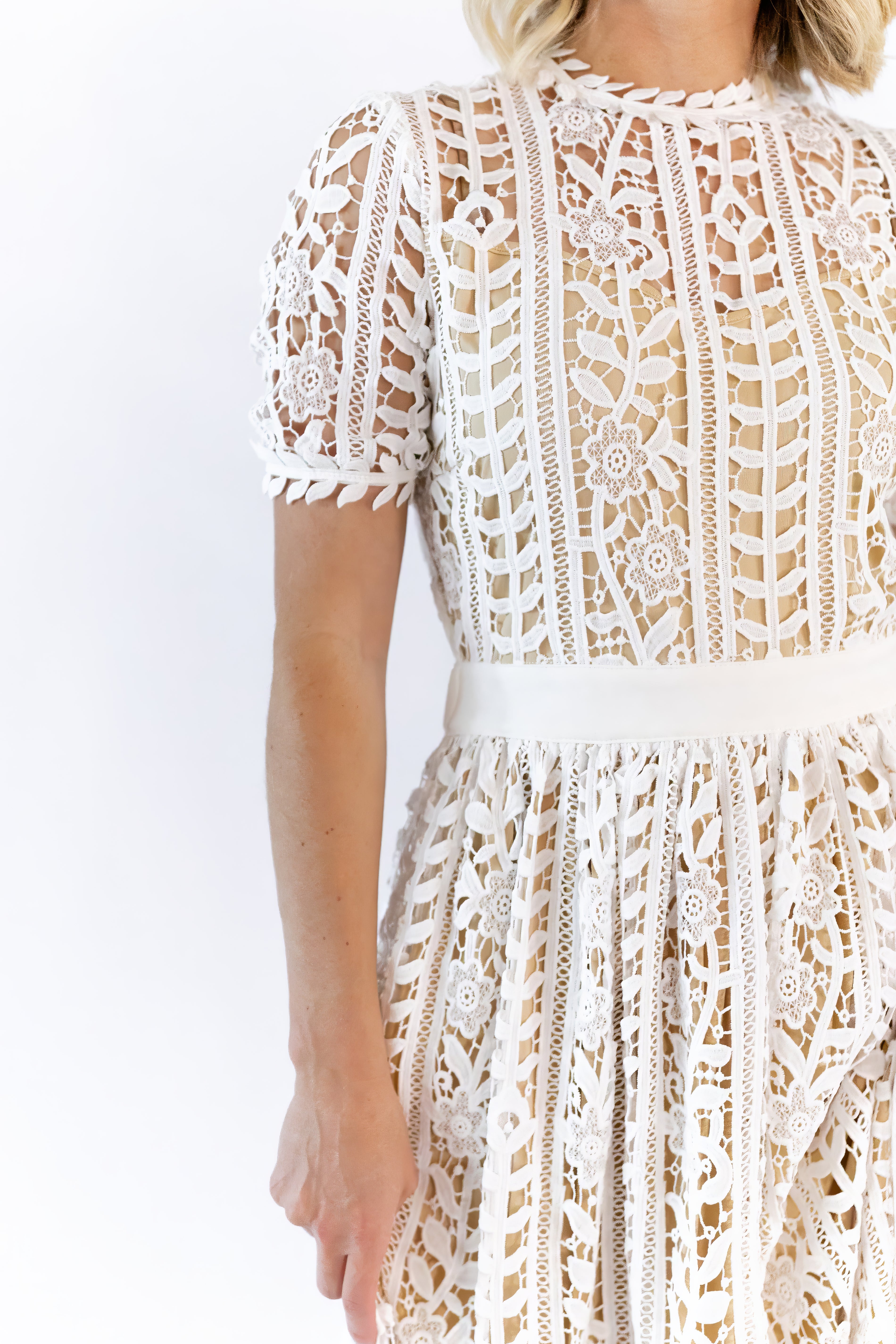 Angelica Lace Midi Dress