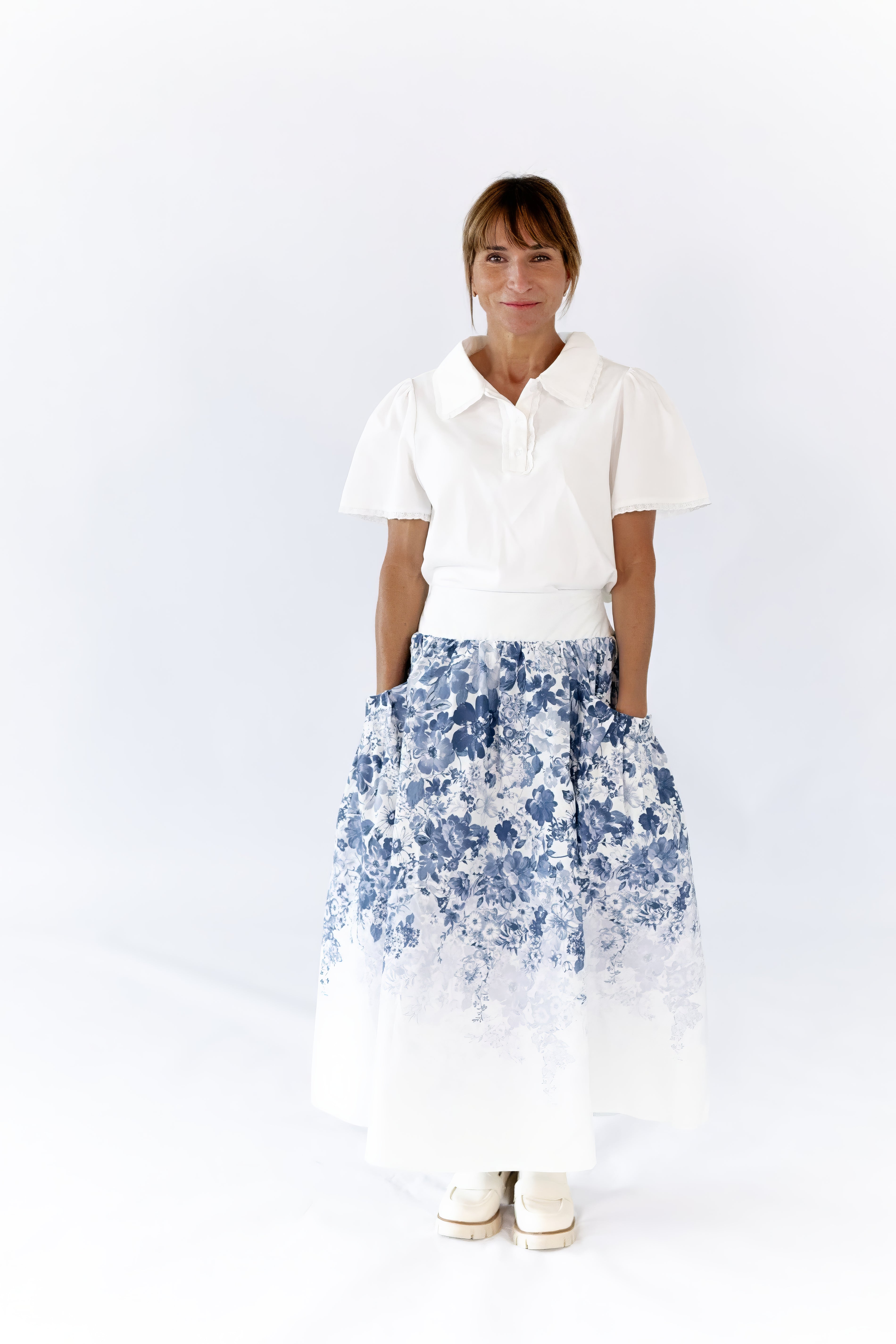 Samantha Floral Midi Skirt