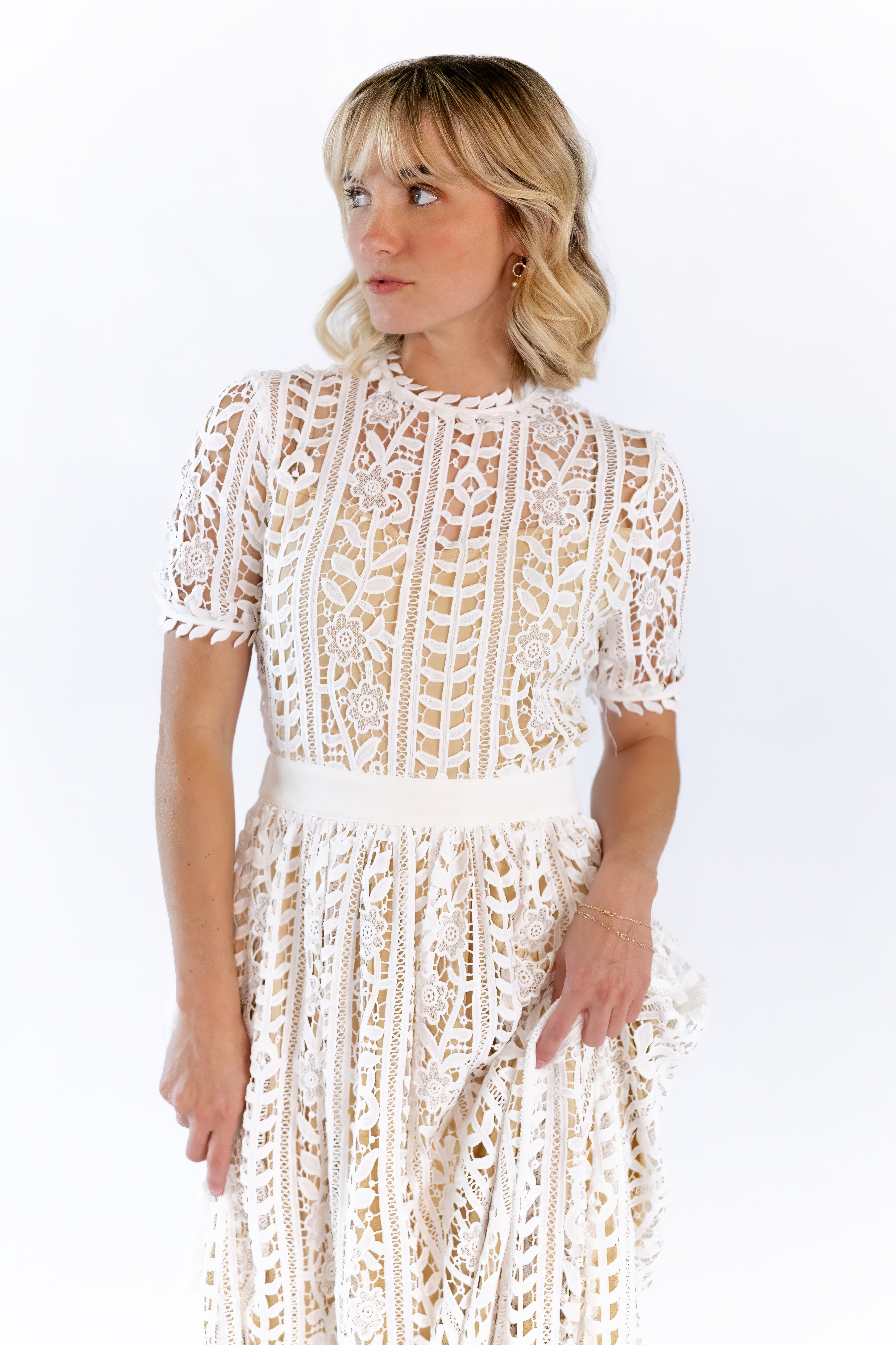 Angelica Lace Midi Dress