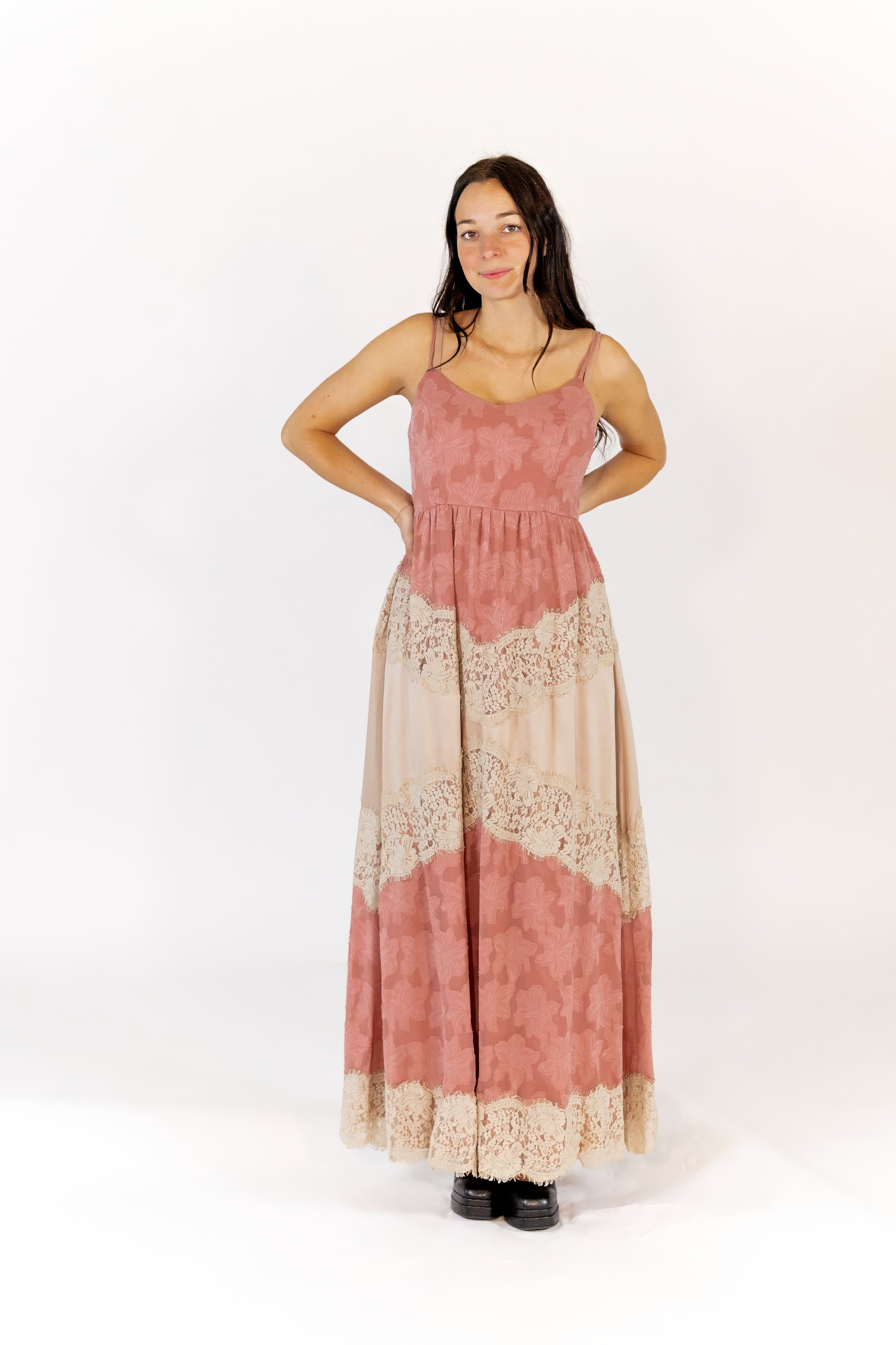 Oaklen Lace Inset Maxi Dress