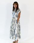Brink Border Print Midi Dress