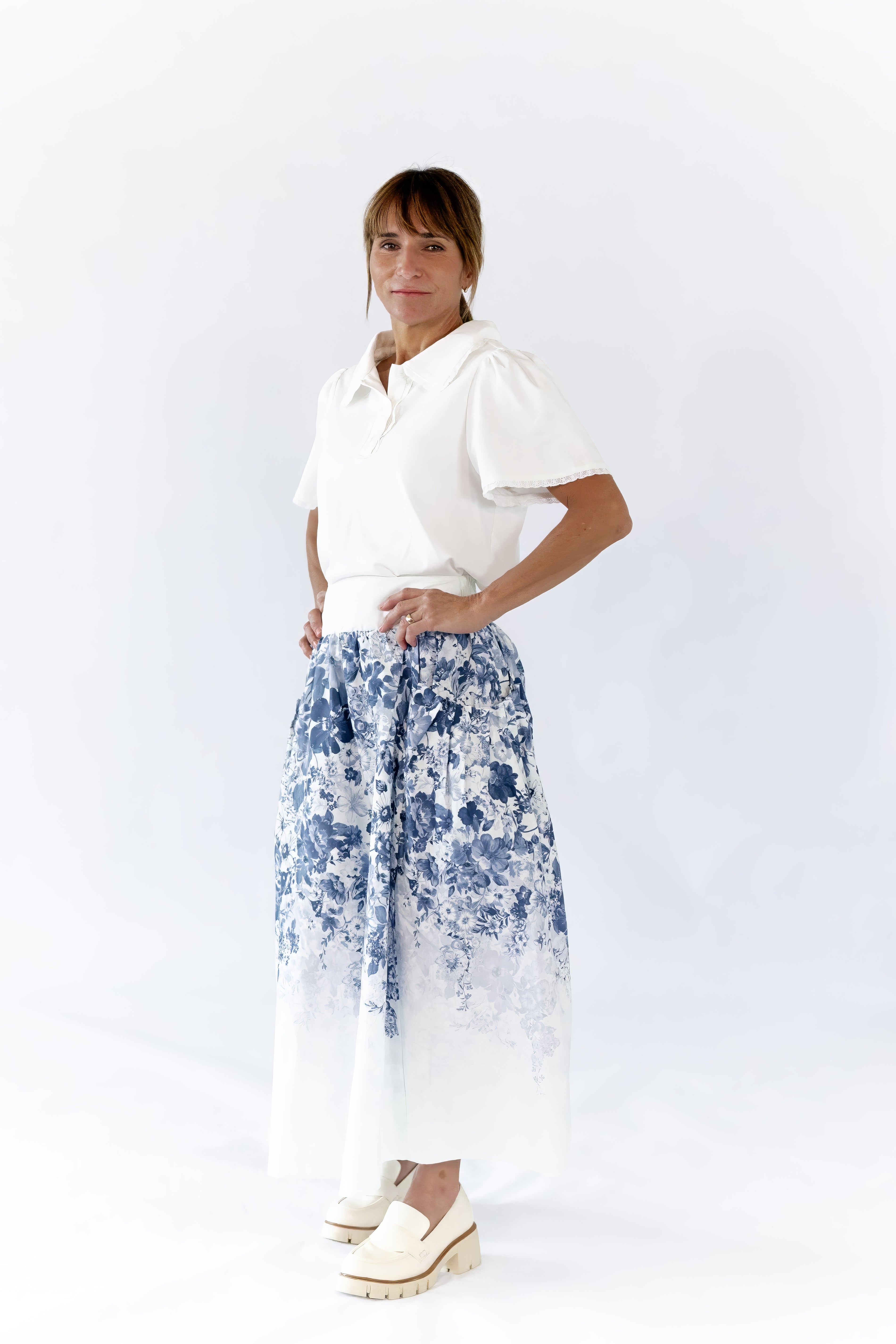 Estie Collared Polo · White