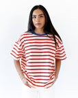 Bardot Boxy Striped Tee