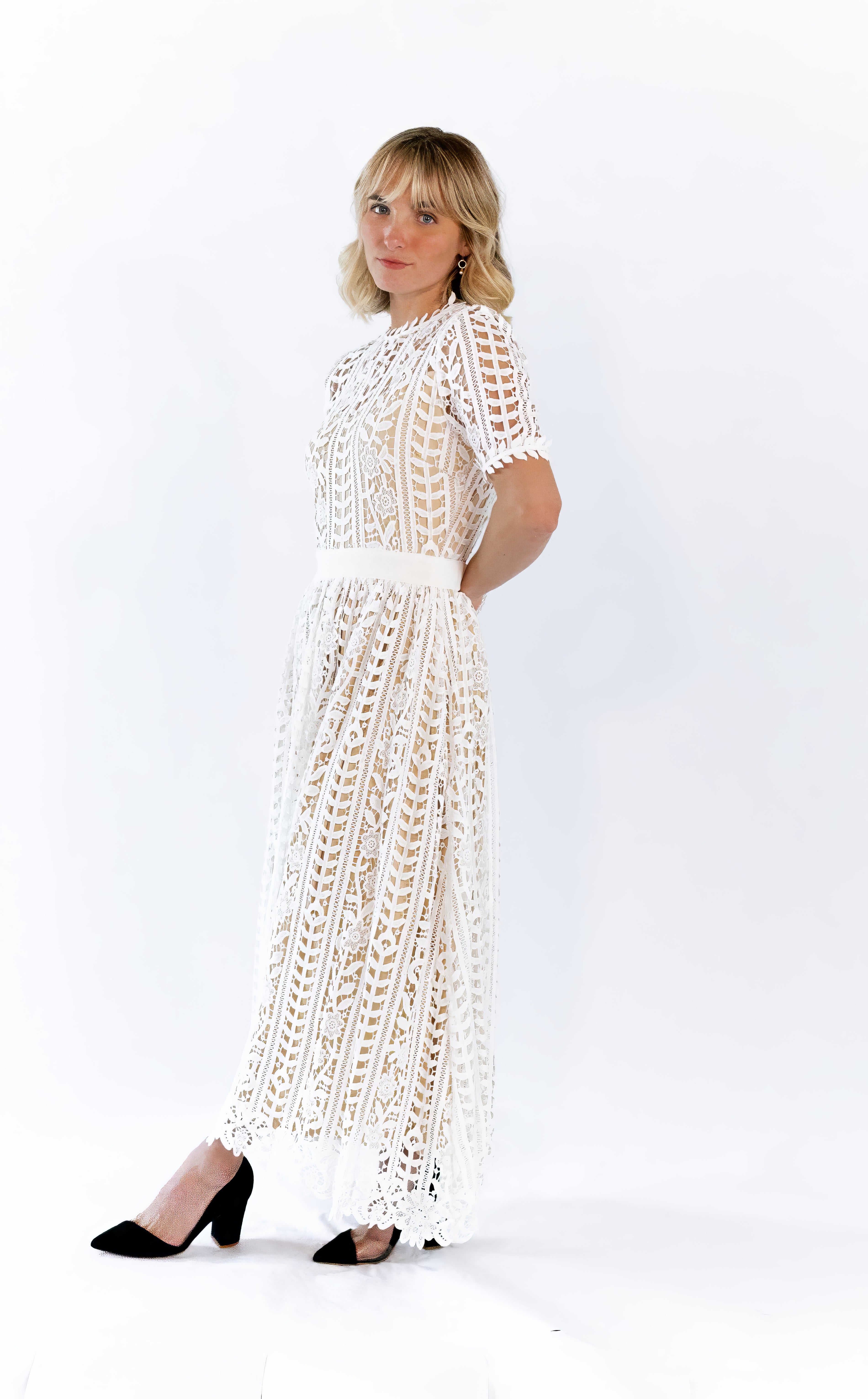 Angelica Lace Midi Dress