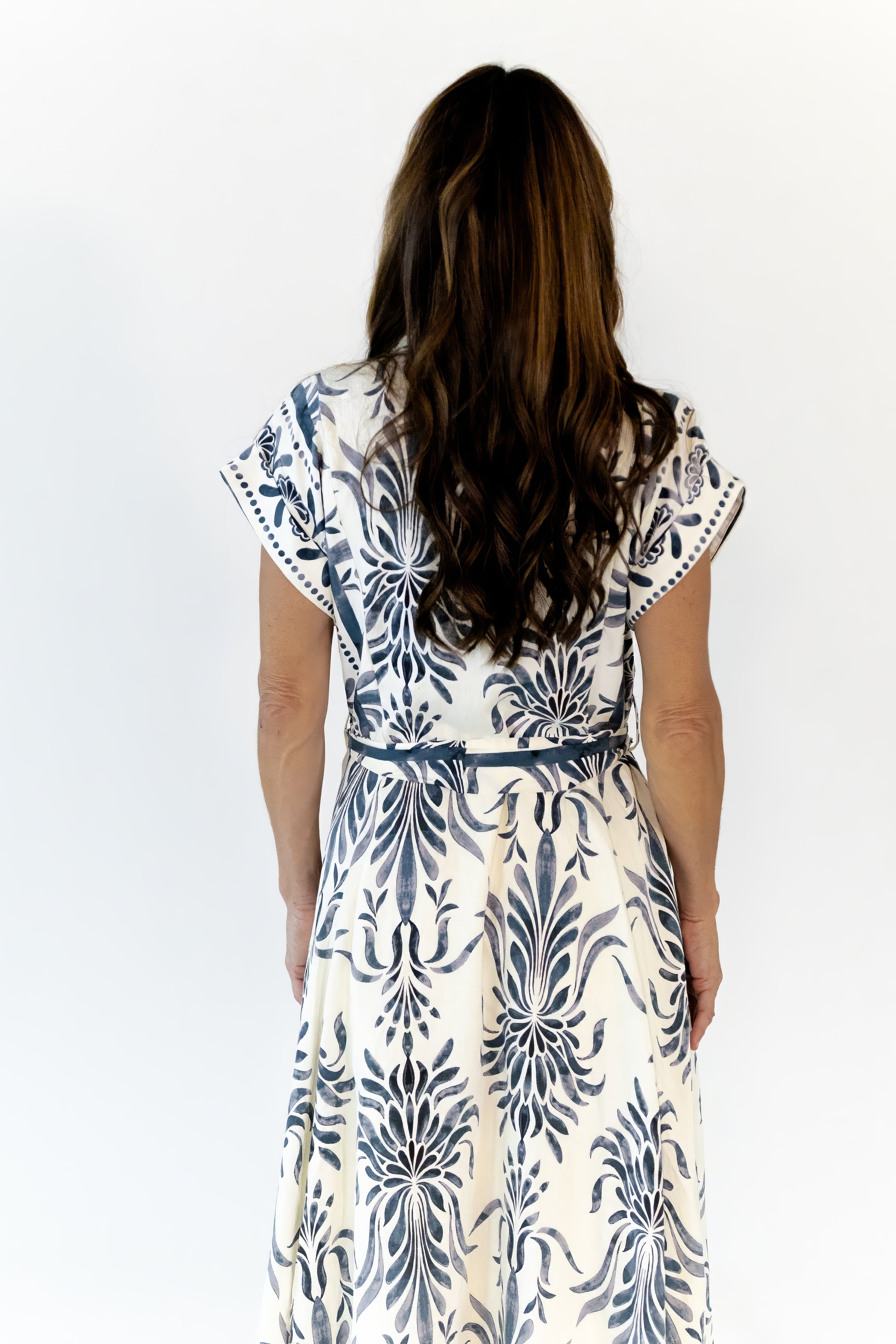Brink Border Print Midi Dress