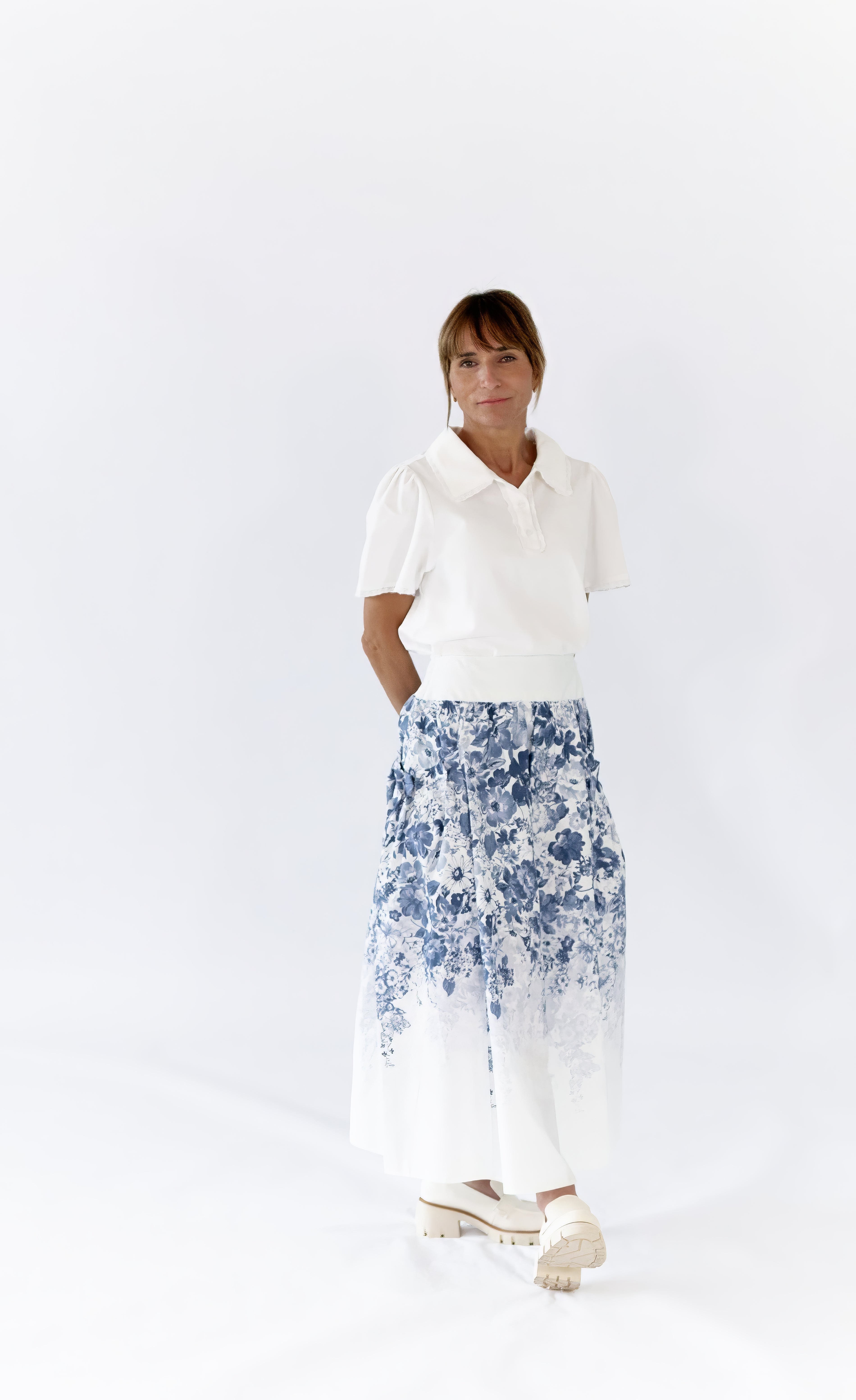 Estie Collared Polo · White