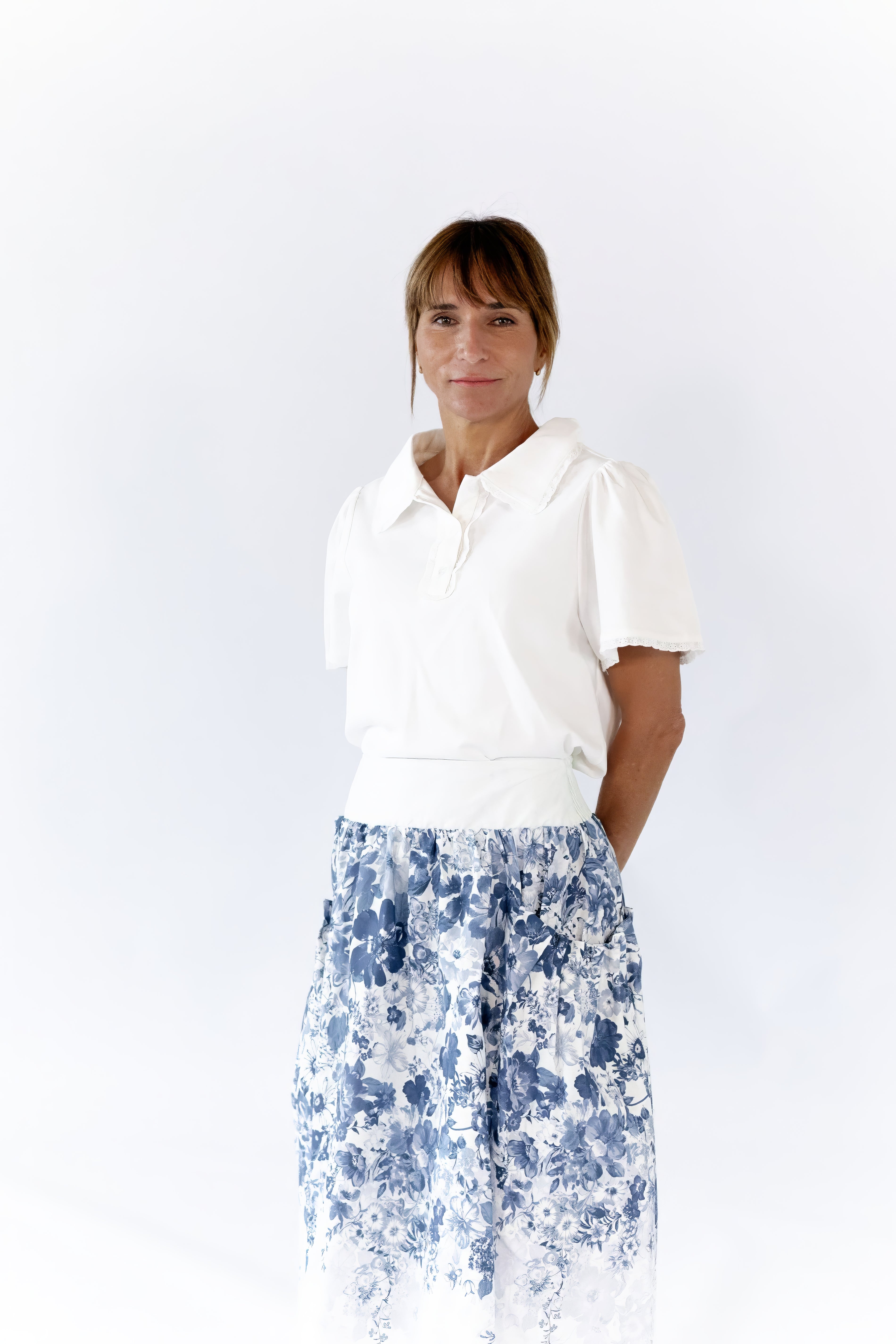 Estie Collared Polo · White