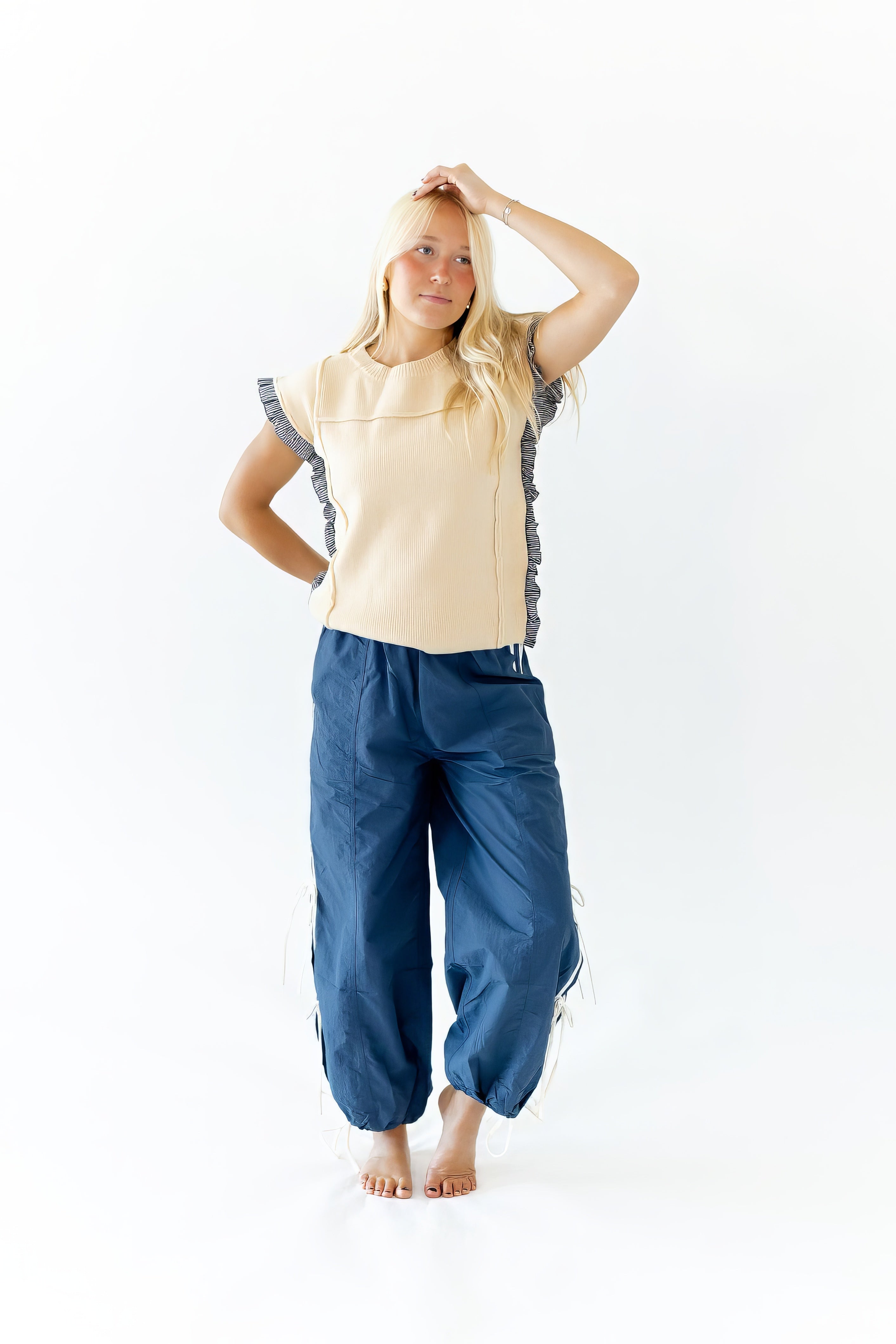 Starla Button Back Top