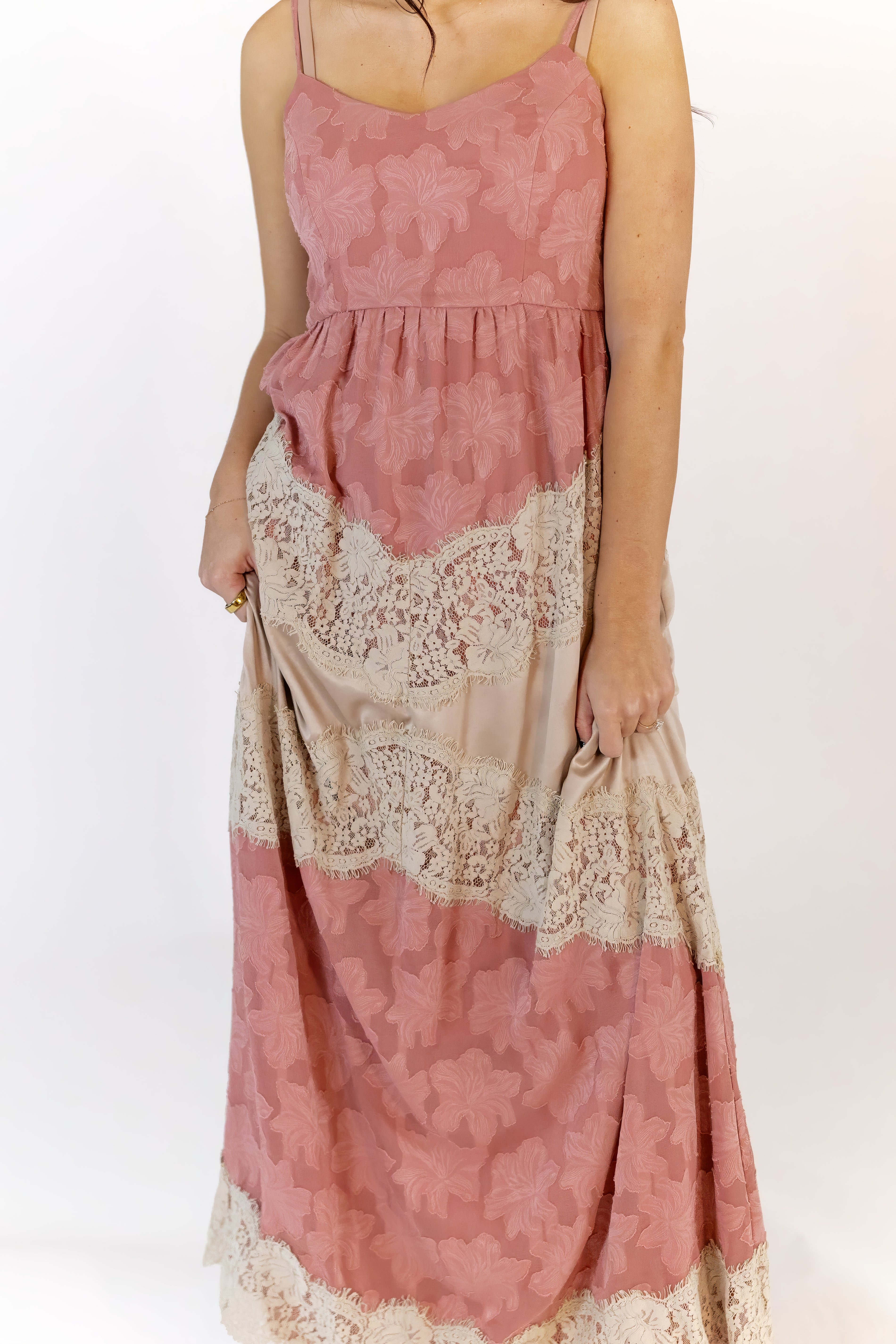 Oaklen Lace Inset Maxi Dress
