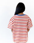 Bardot Boxy Striped Tee
