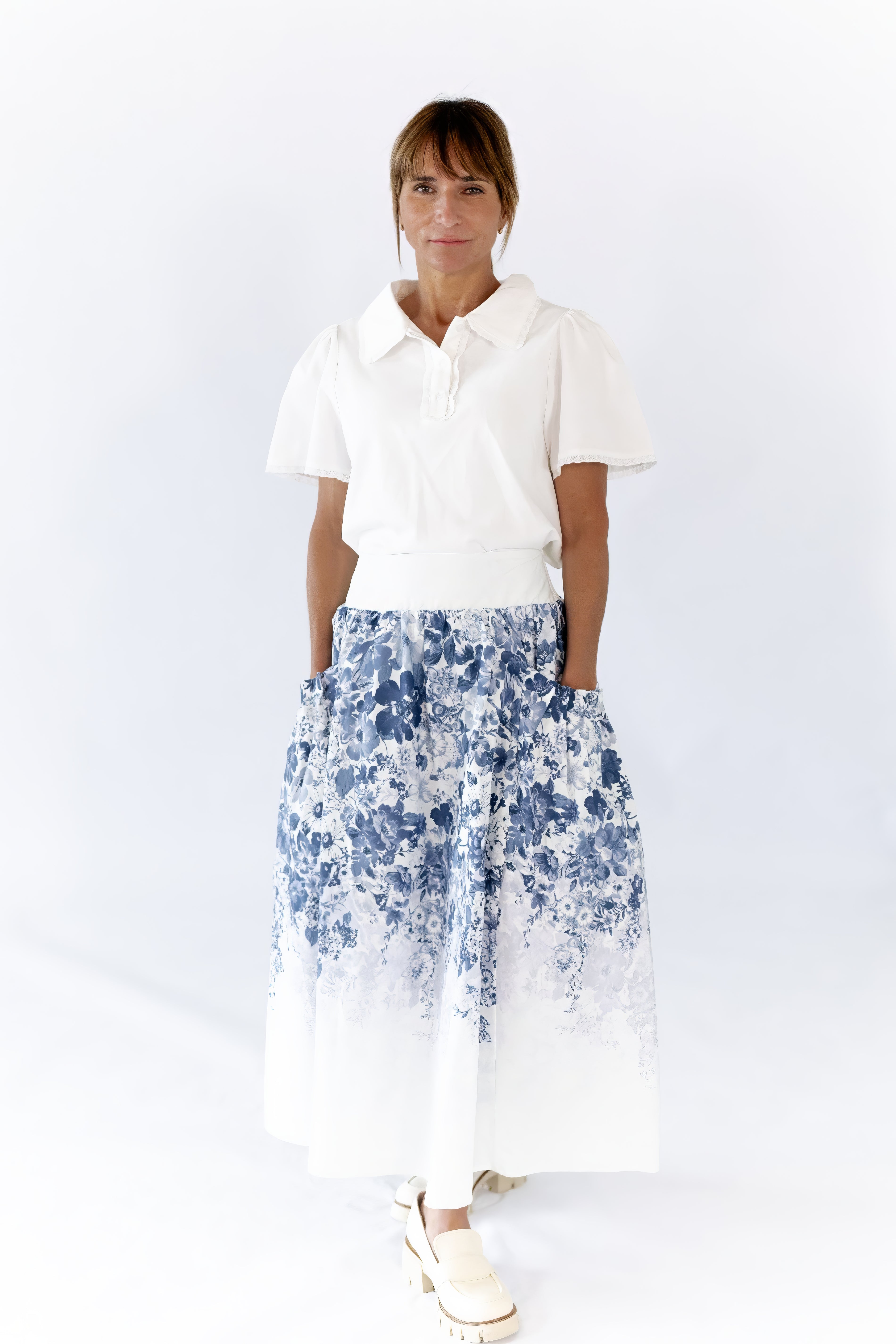 Estie Collared Polo · White