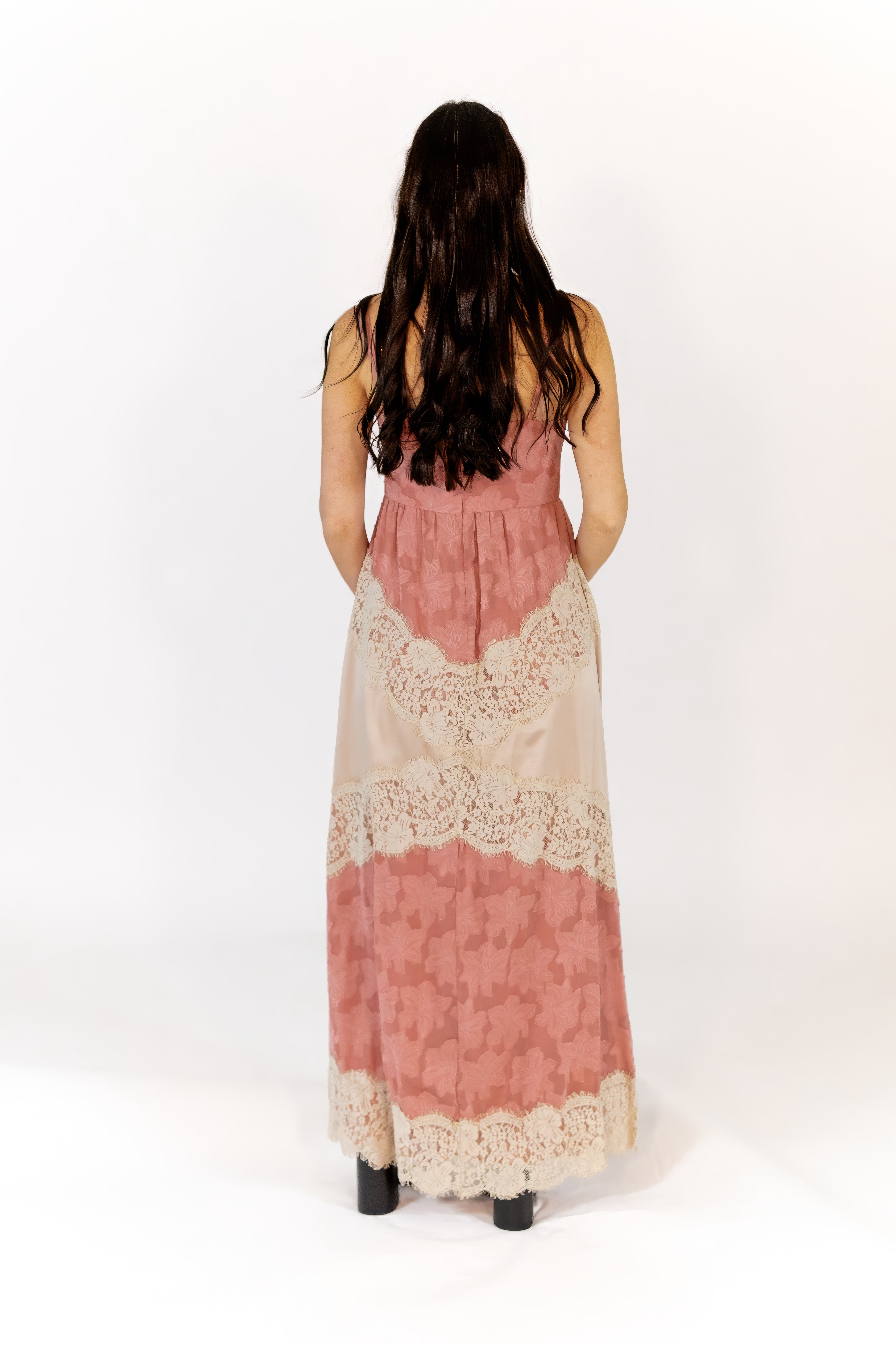 Oaklen Lace Inset Maxi Dress