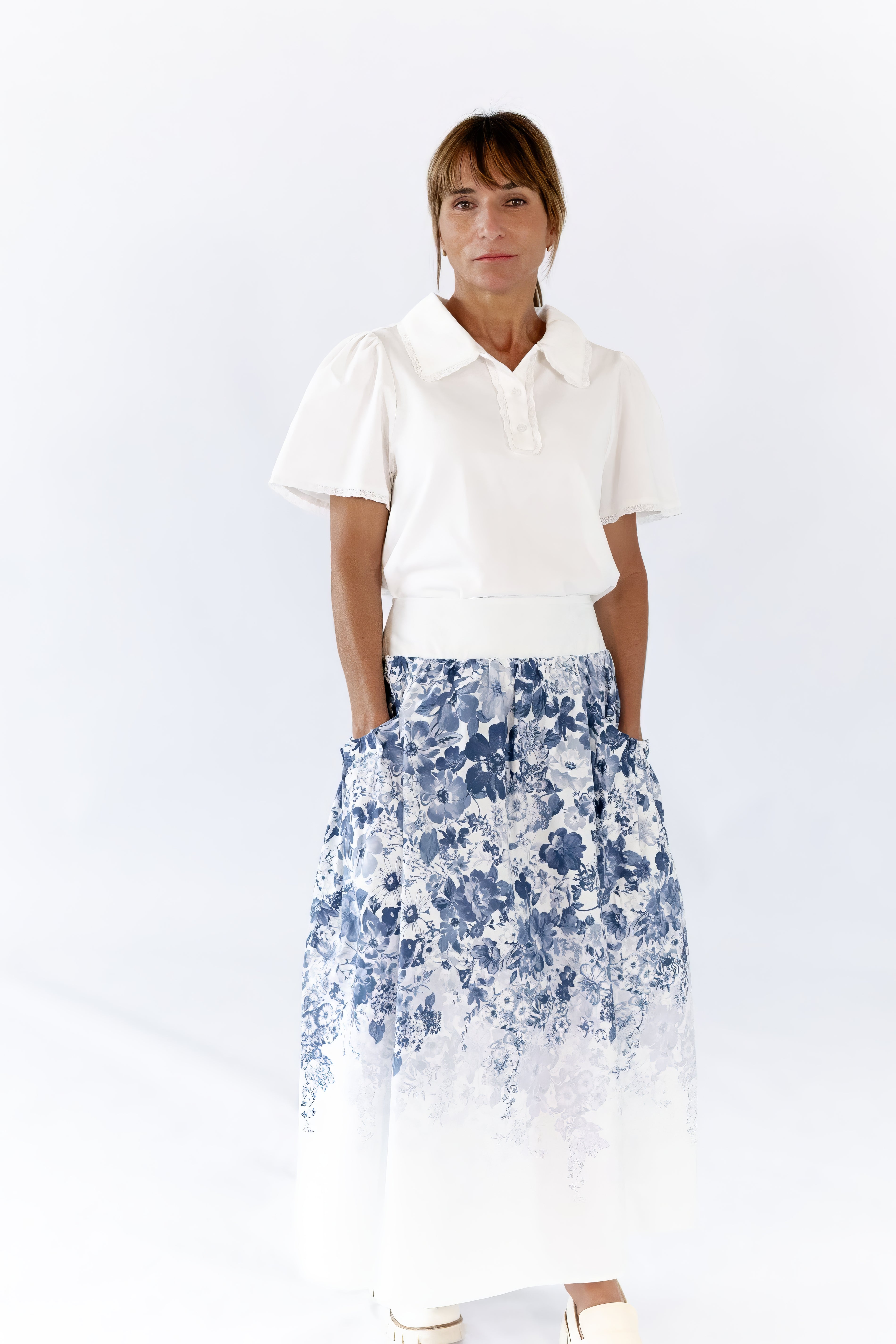 Estie Collared Polo · White