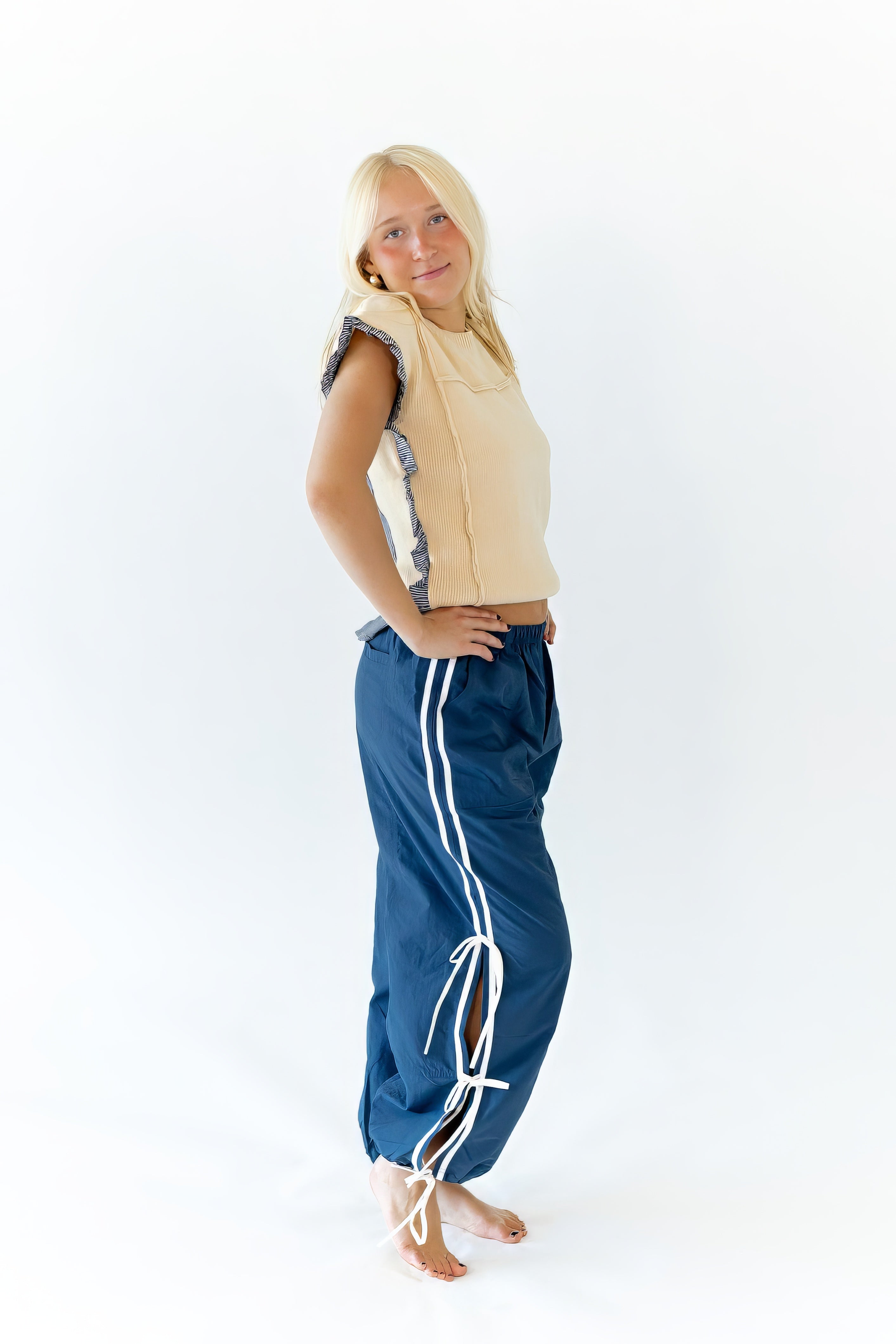 Starla Button Back Top