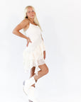 Eliza Asymmetrical Hem Dress
