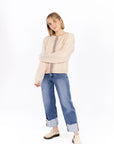 Hadley Plaid Seam Cardigan