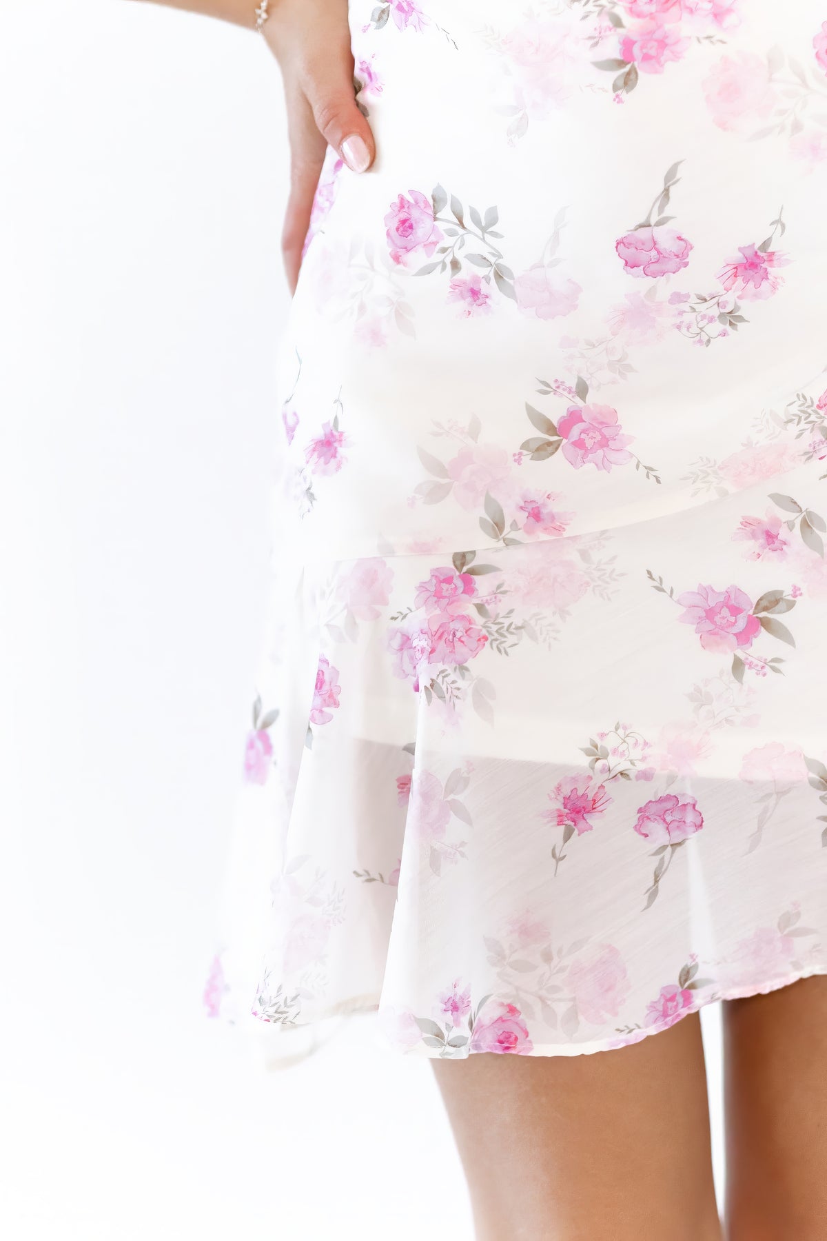 Rowen Floral Print Mini Dress