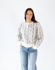 Nox Floral Button Down Sweater