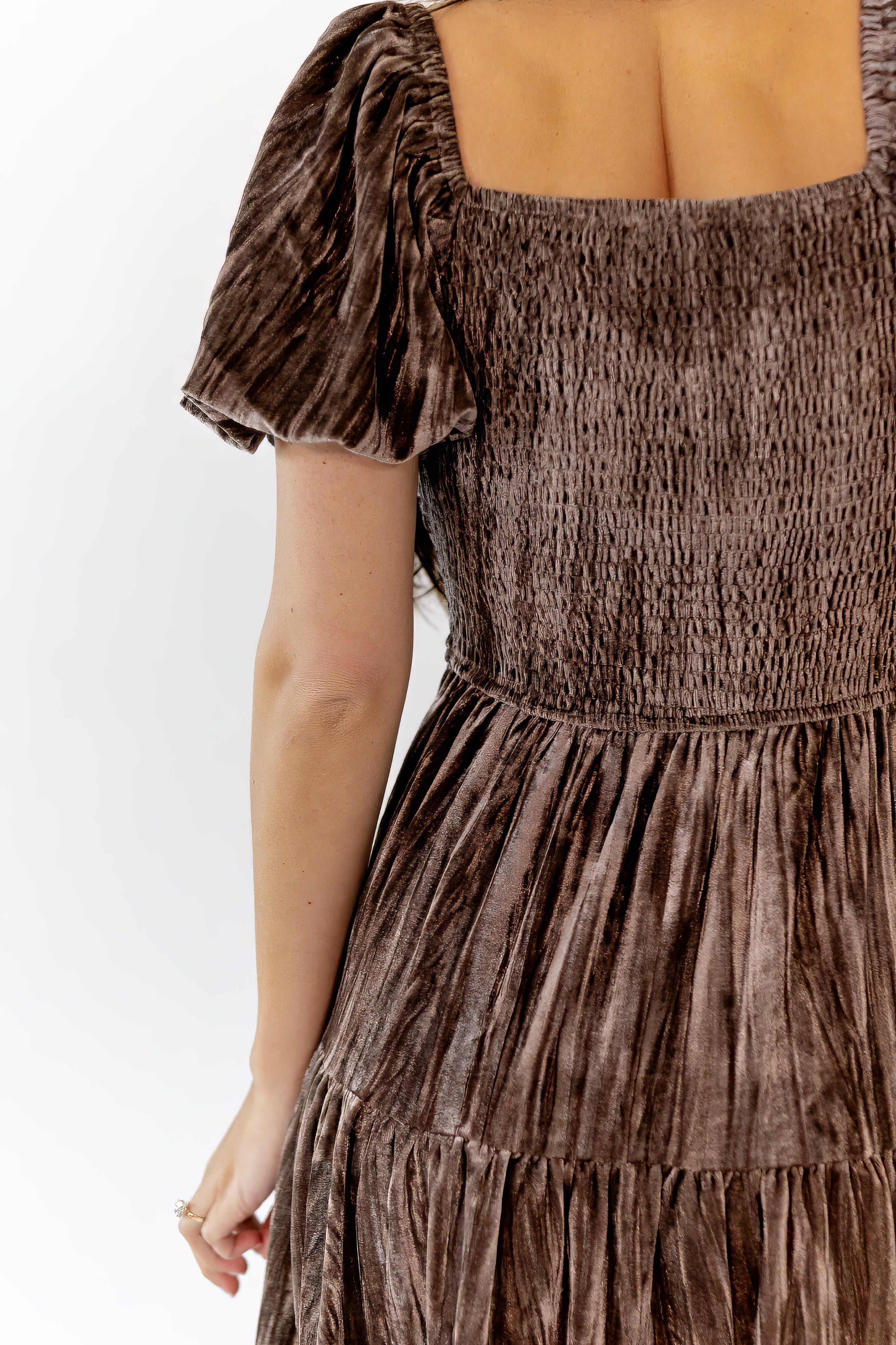Johanna Crushed Velvet Dress – Twirl Boutique Johanna Crushed Velvet Dress – Twirl Boutique