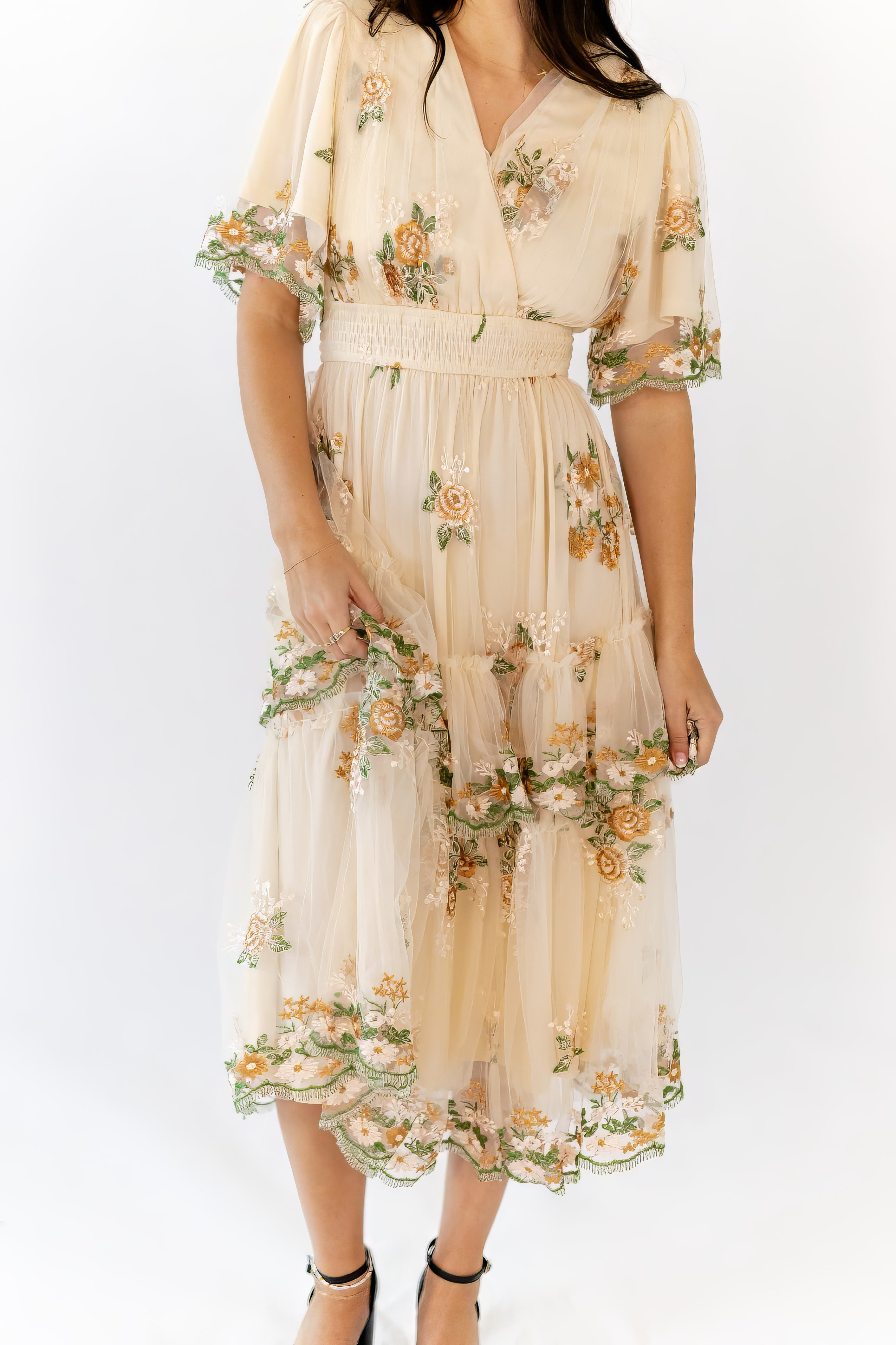 Daliah Embroidered Dress