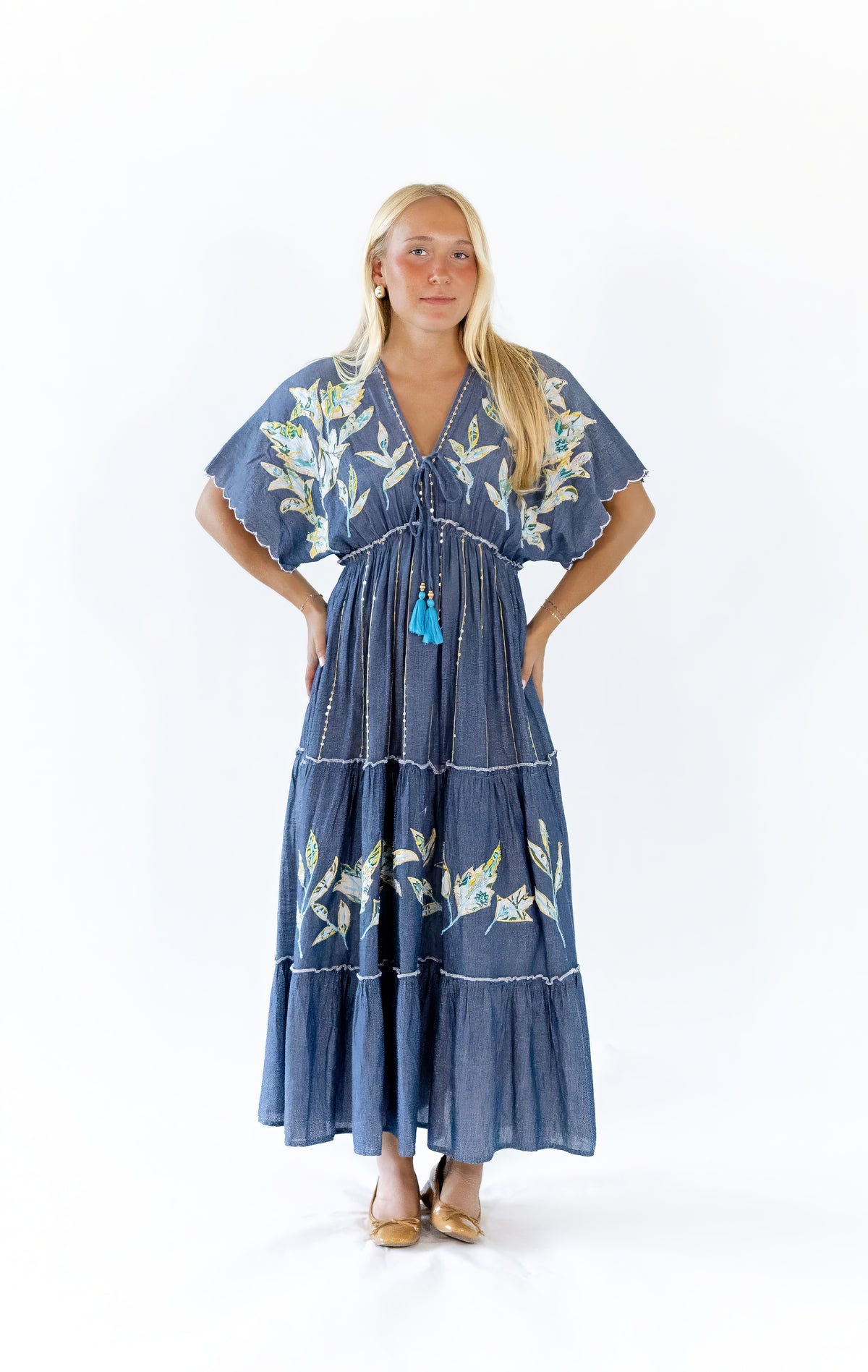 Roule Embroidered Dress