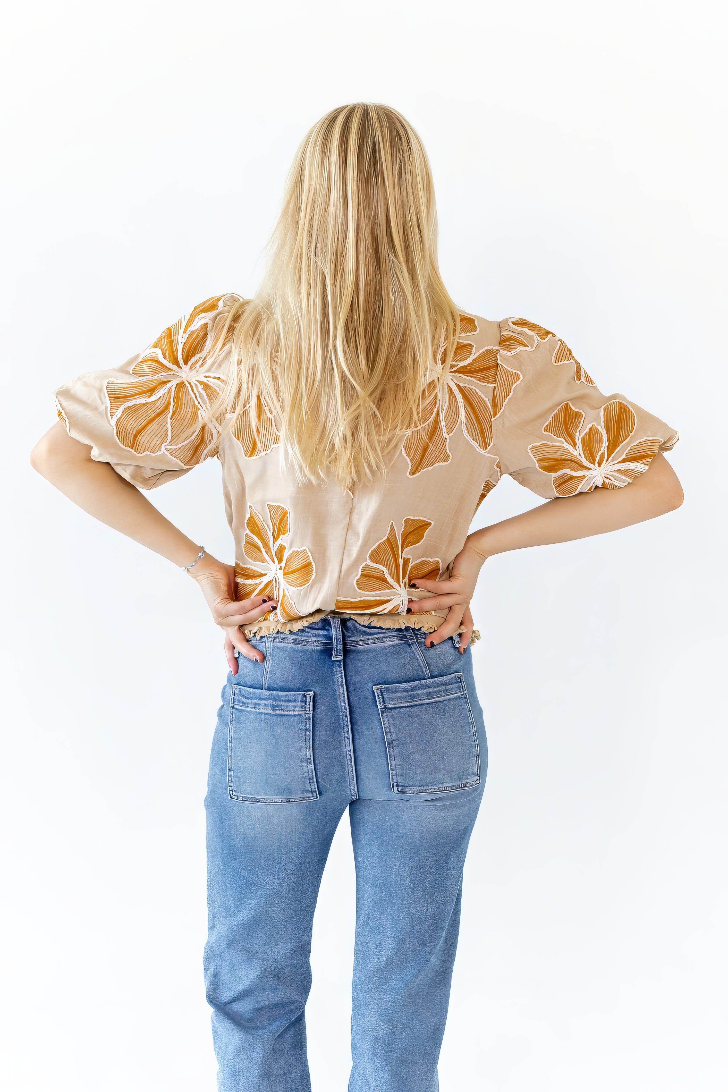 Bibi Floral Embroidered Top