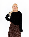 Sabine Button Up Cardigan · Black