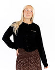 Sabine Button Up Cardigan · Black