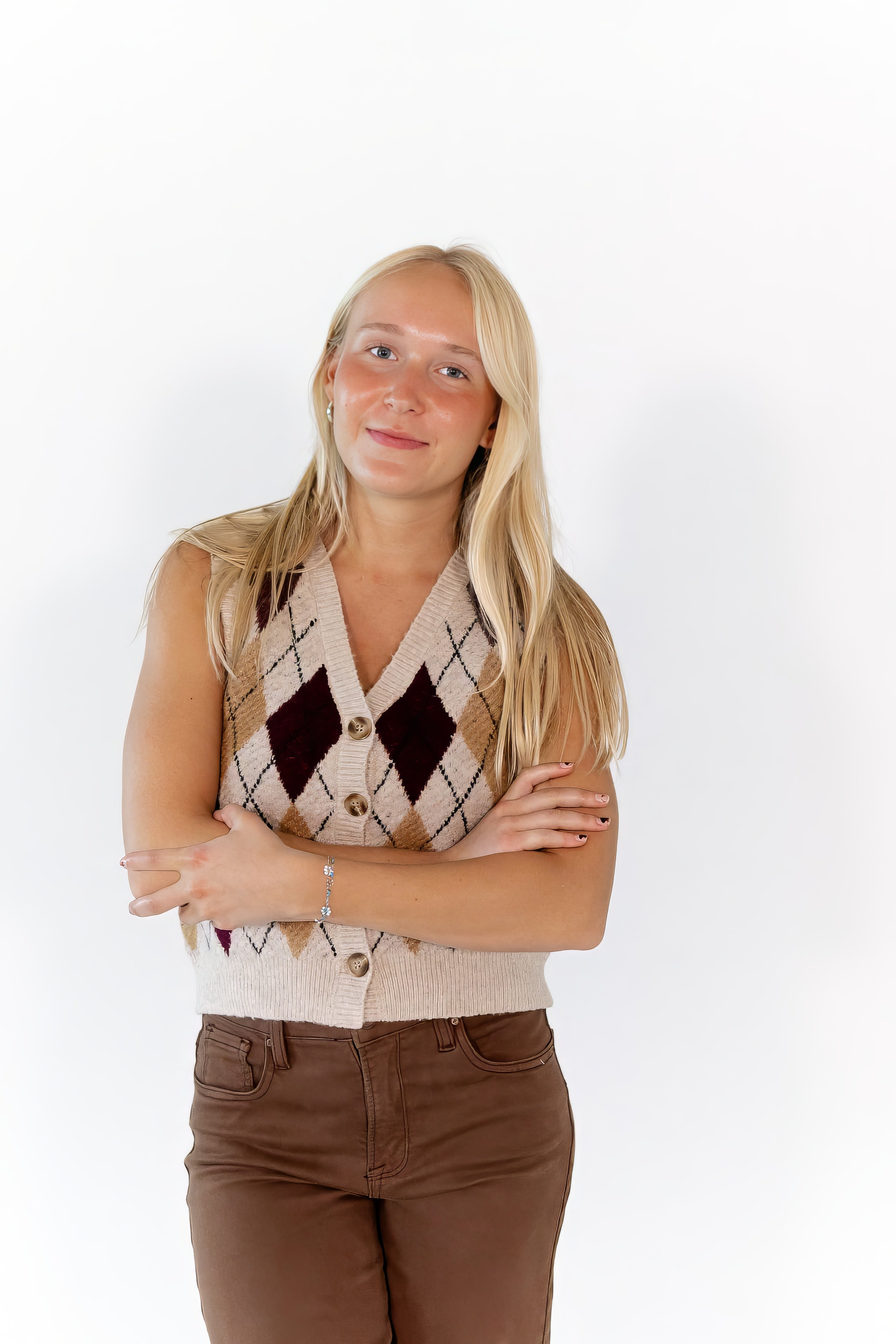 Rambler Argyle Knit Cardigan