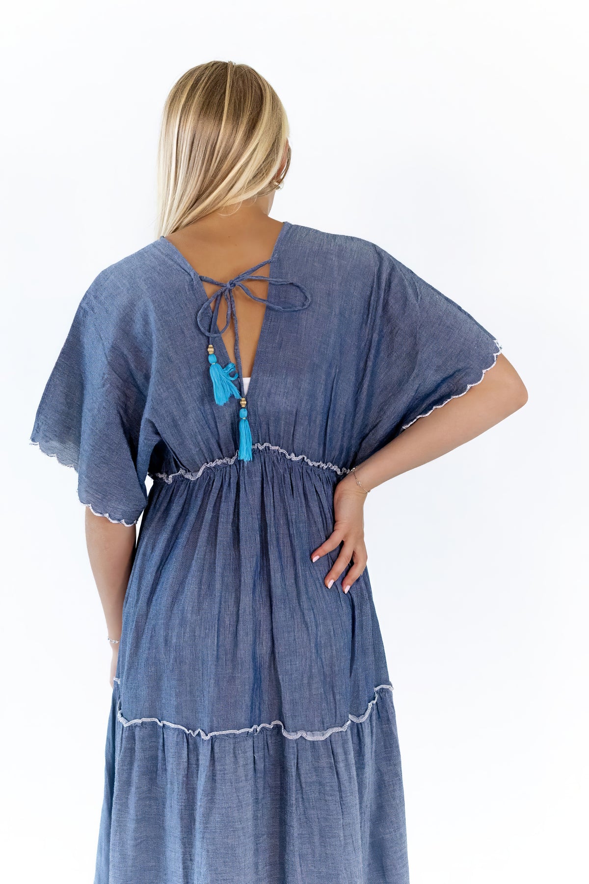 Roule Embroidered Dress