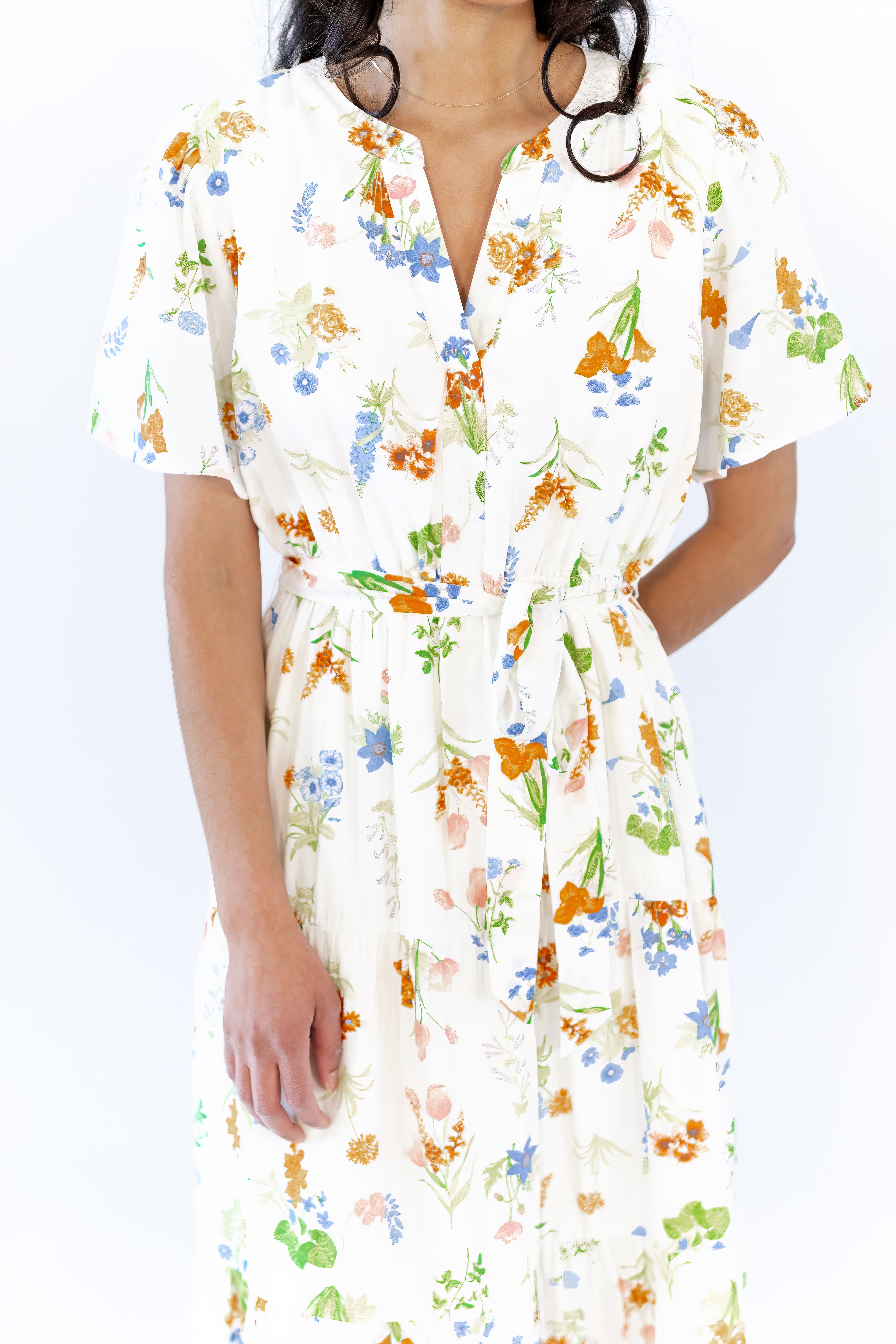 Kimmy Floral Midi Dress  ⤫ Restocked
