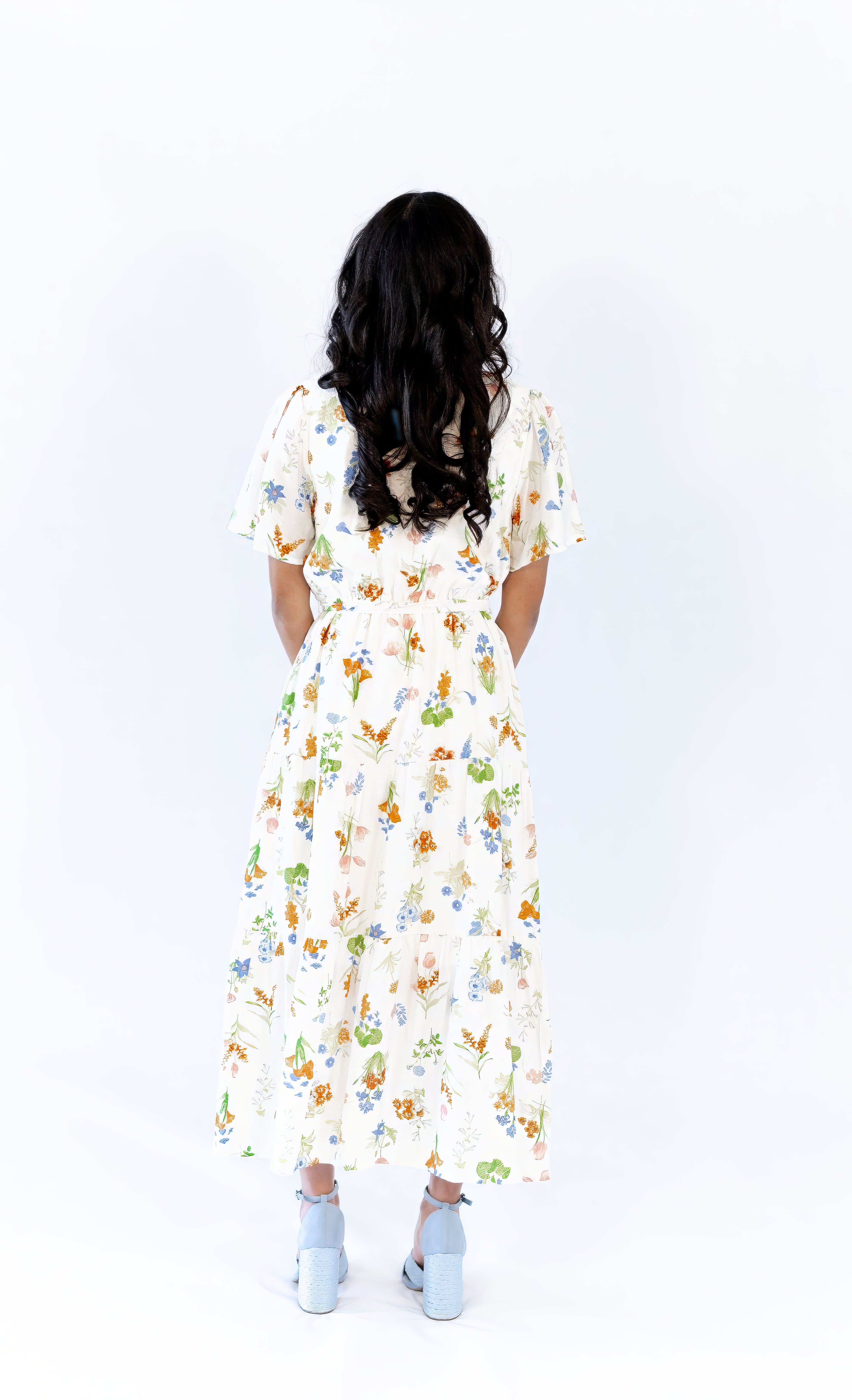 Kimmy Floral Midi Dress  ⤫ Restocked