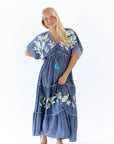 Roule Embroidered Dress