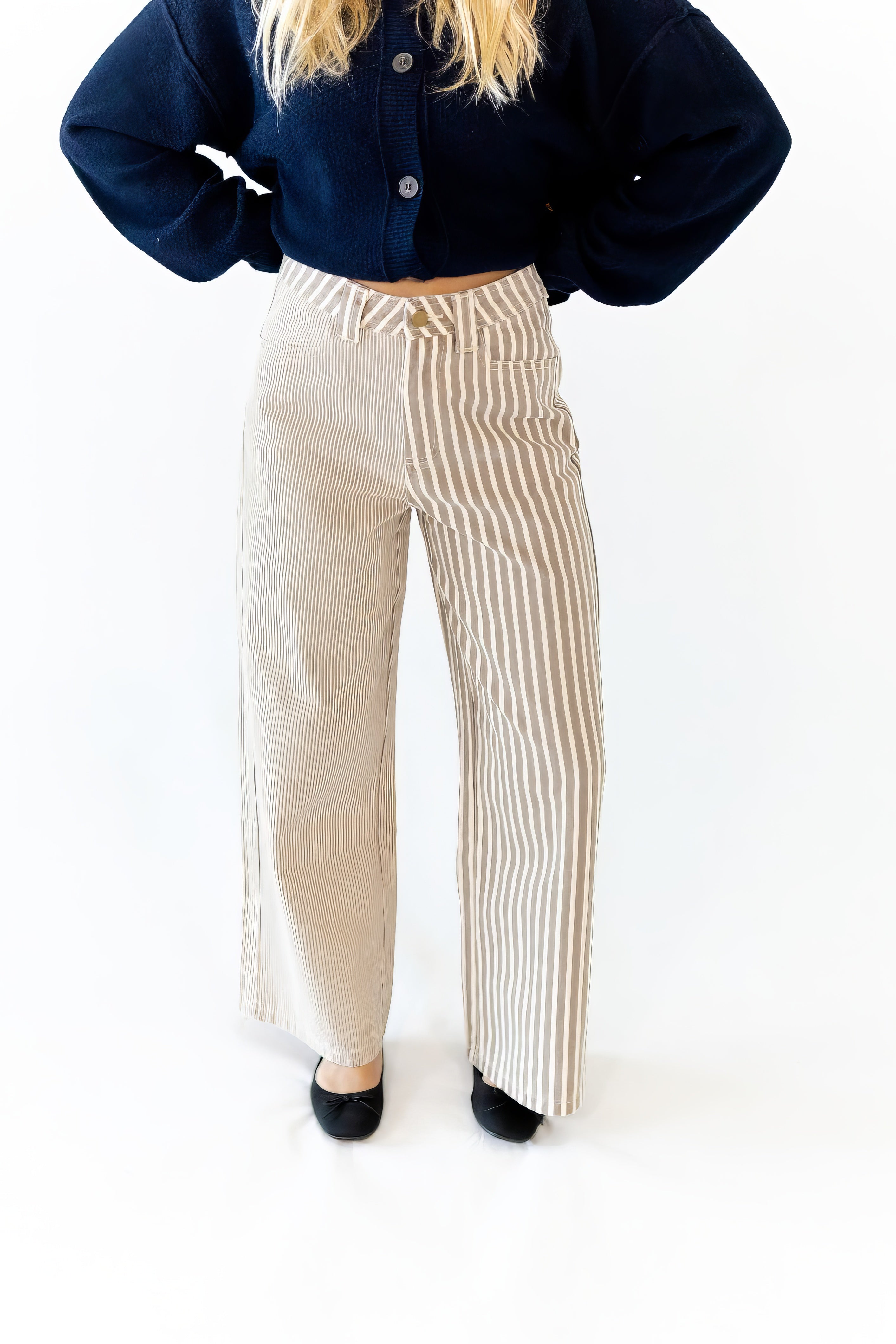 Twiggy Mixed Stripe Pants