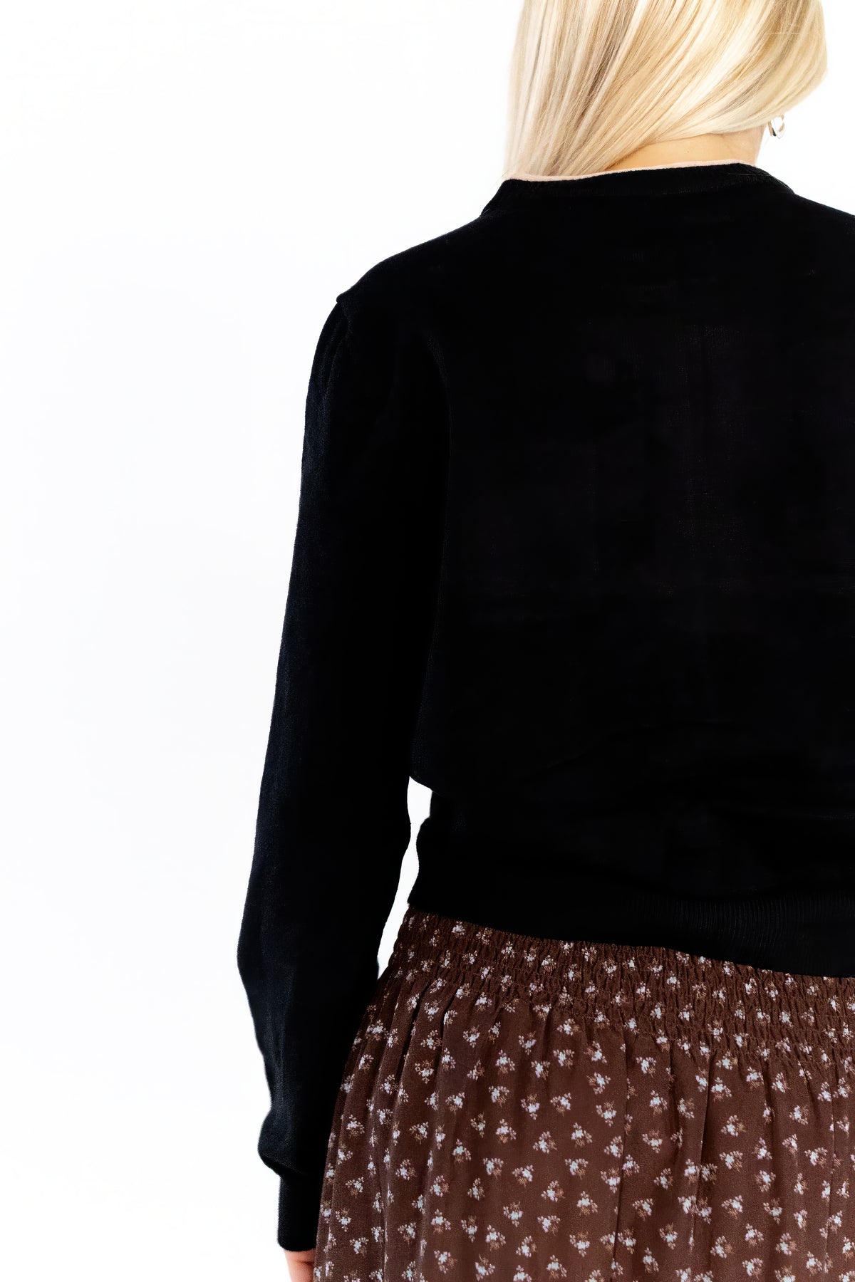Sabine Button Up Cardigan · Black