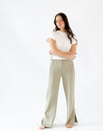 Roux Bow Accented Track Pants