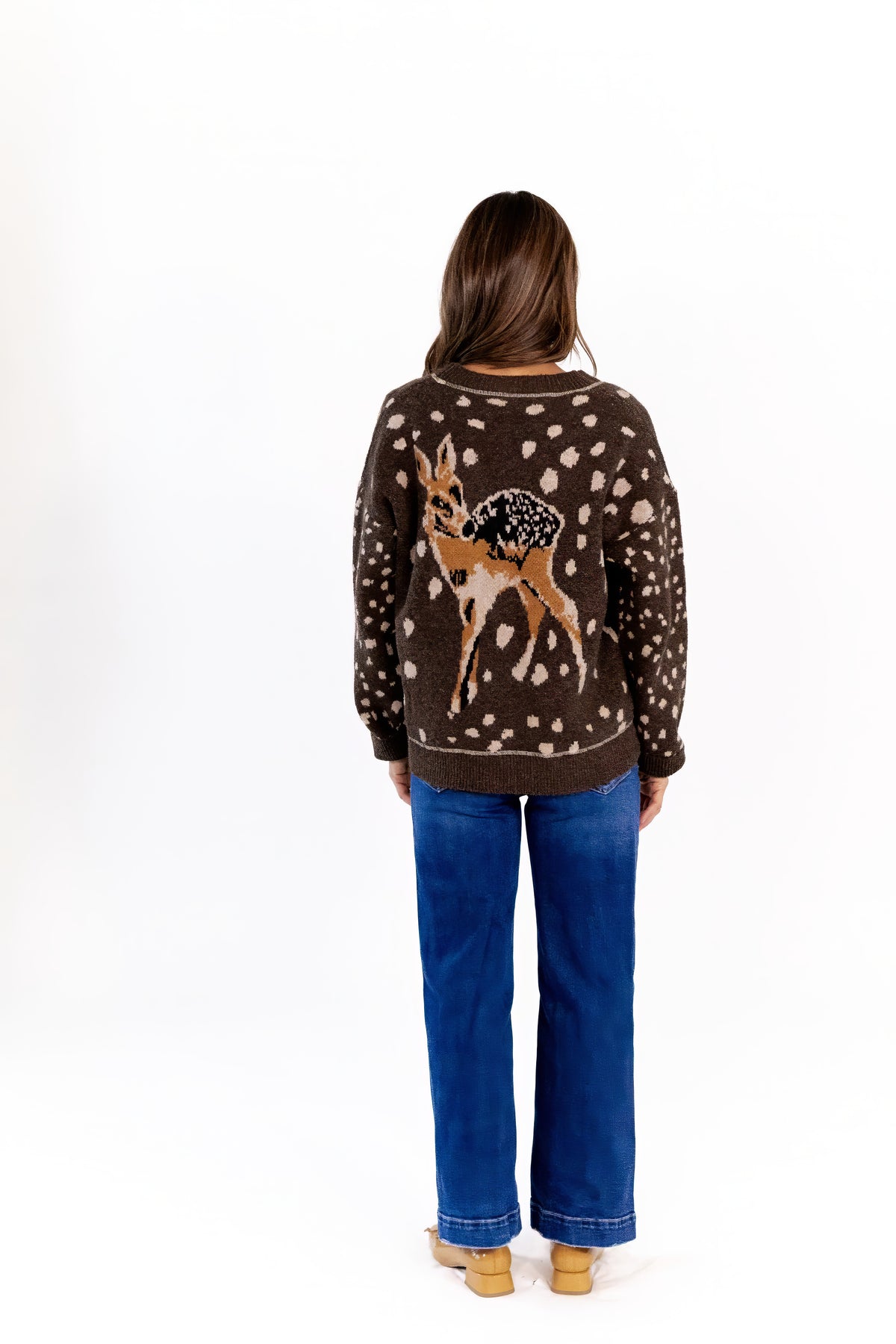 Fawn Print Cardigan