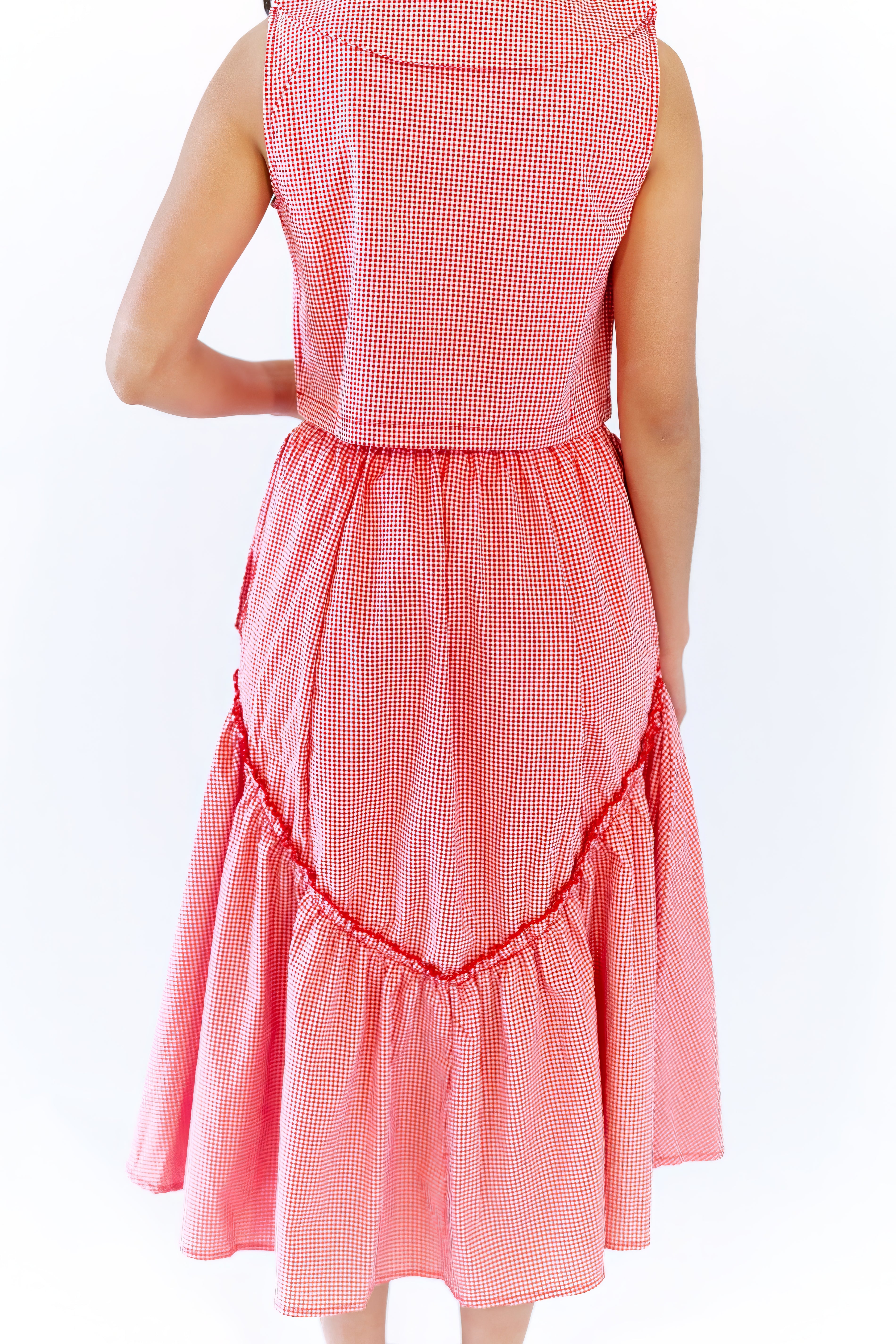 Leigh Gingham Skirt &amp; Tank Set