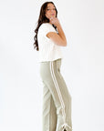 Roux Bow Accented Track Pants