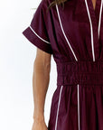 Sirine Piped Maxi Dress