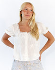 Alexis Lace Trim Top