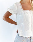 Alexis Lace Trim Top