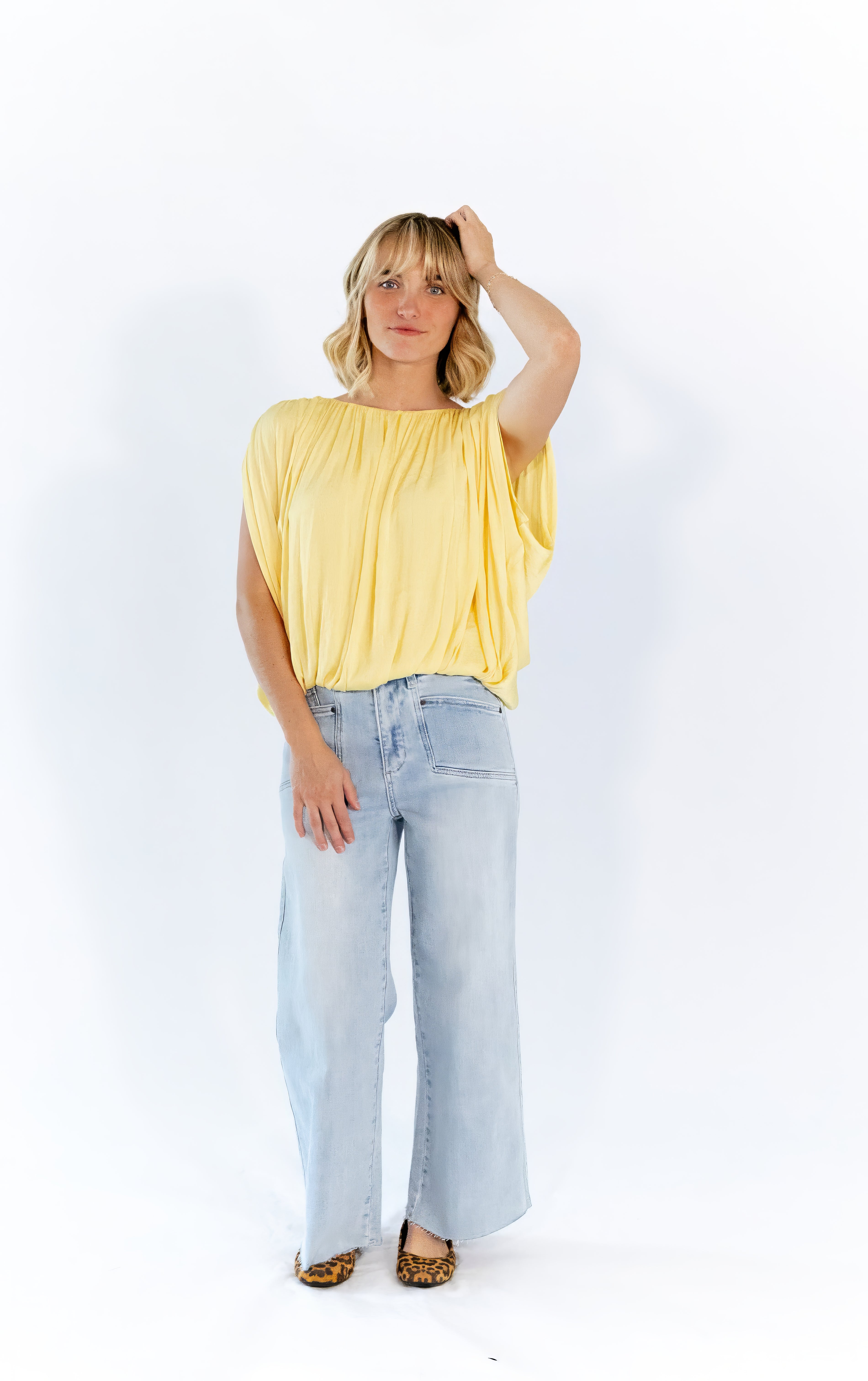 Denny Pleated Top
