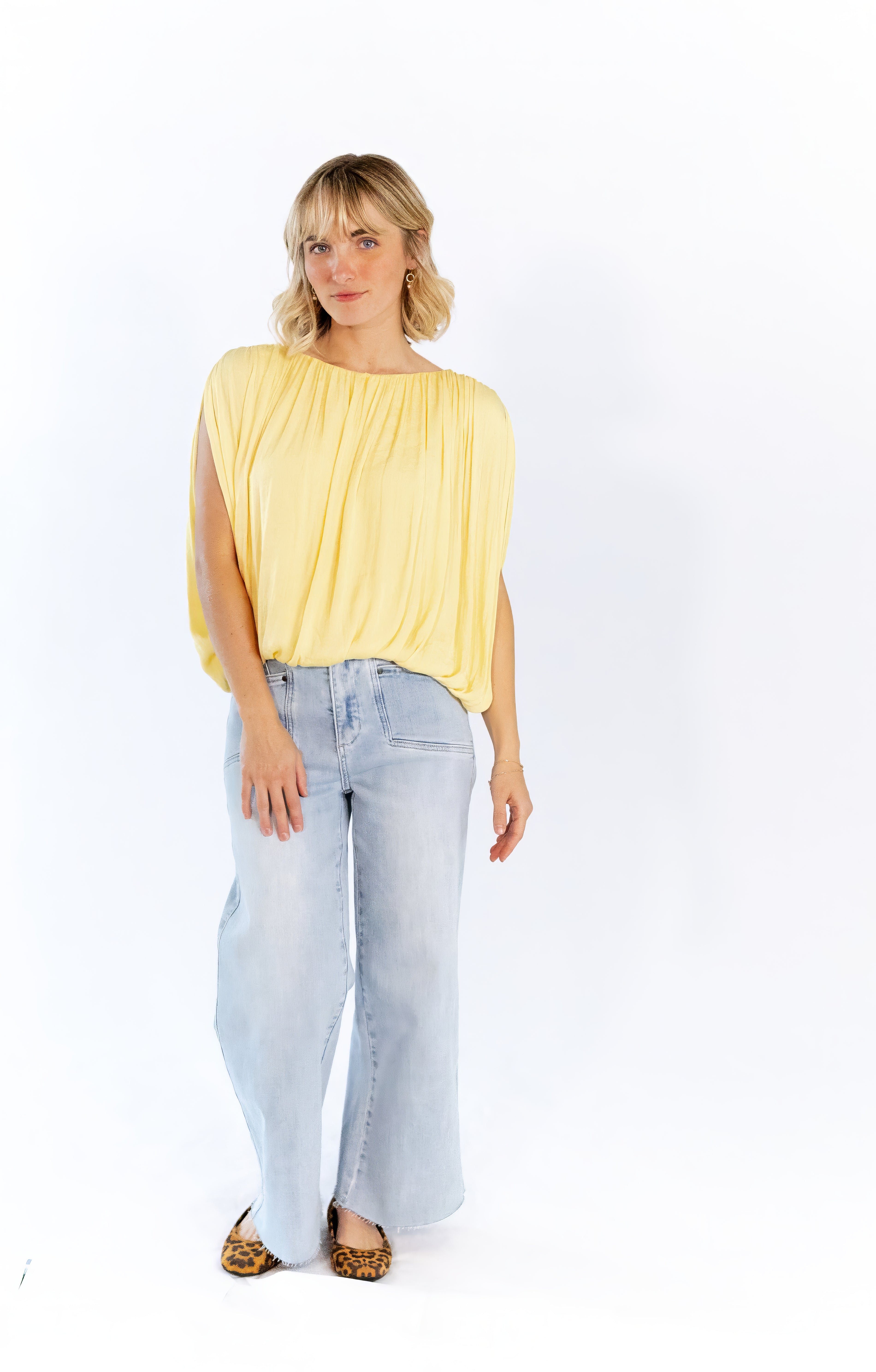 Denny Pleated Top