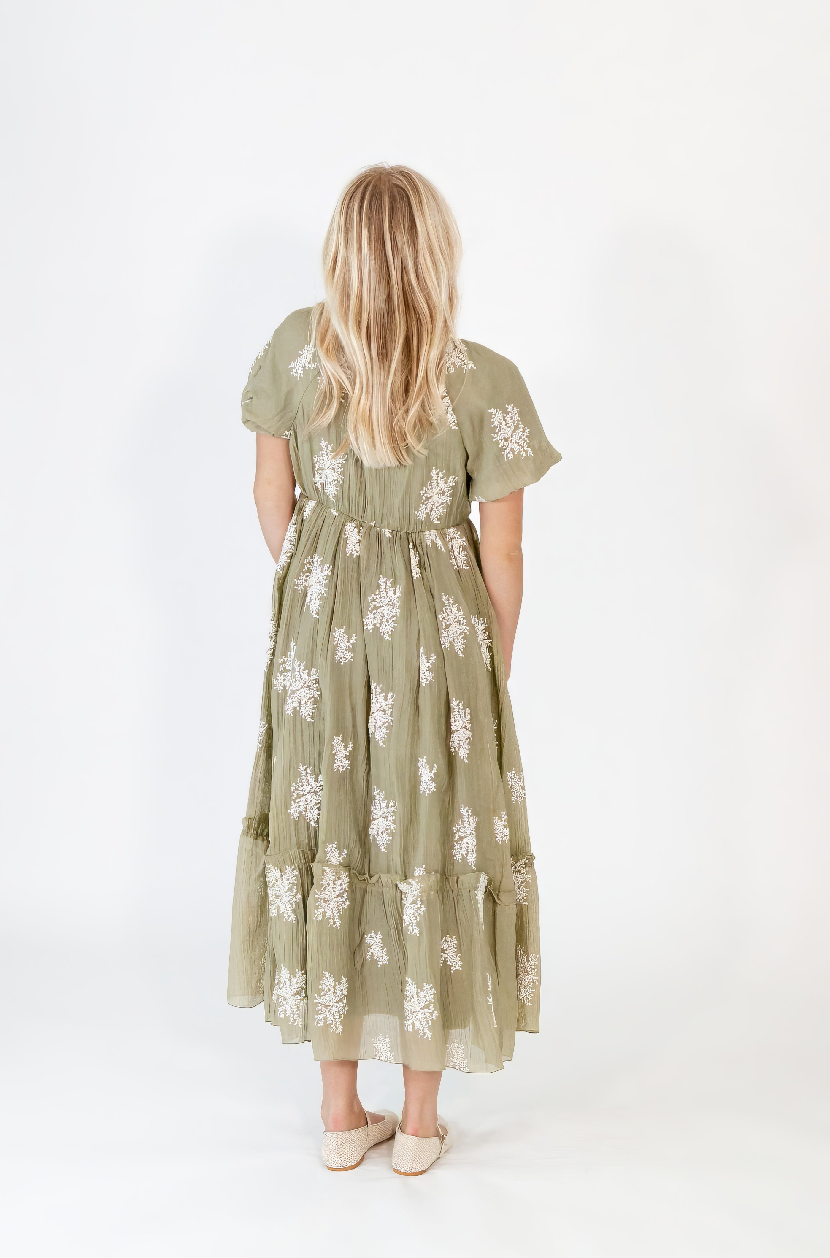 Fern Embroidered Maxi Dress