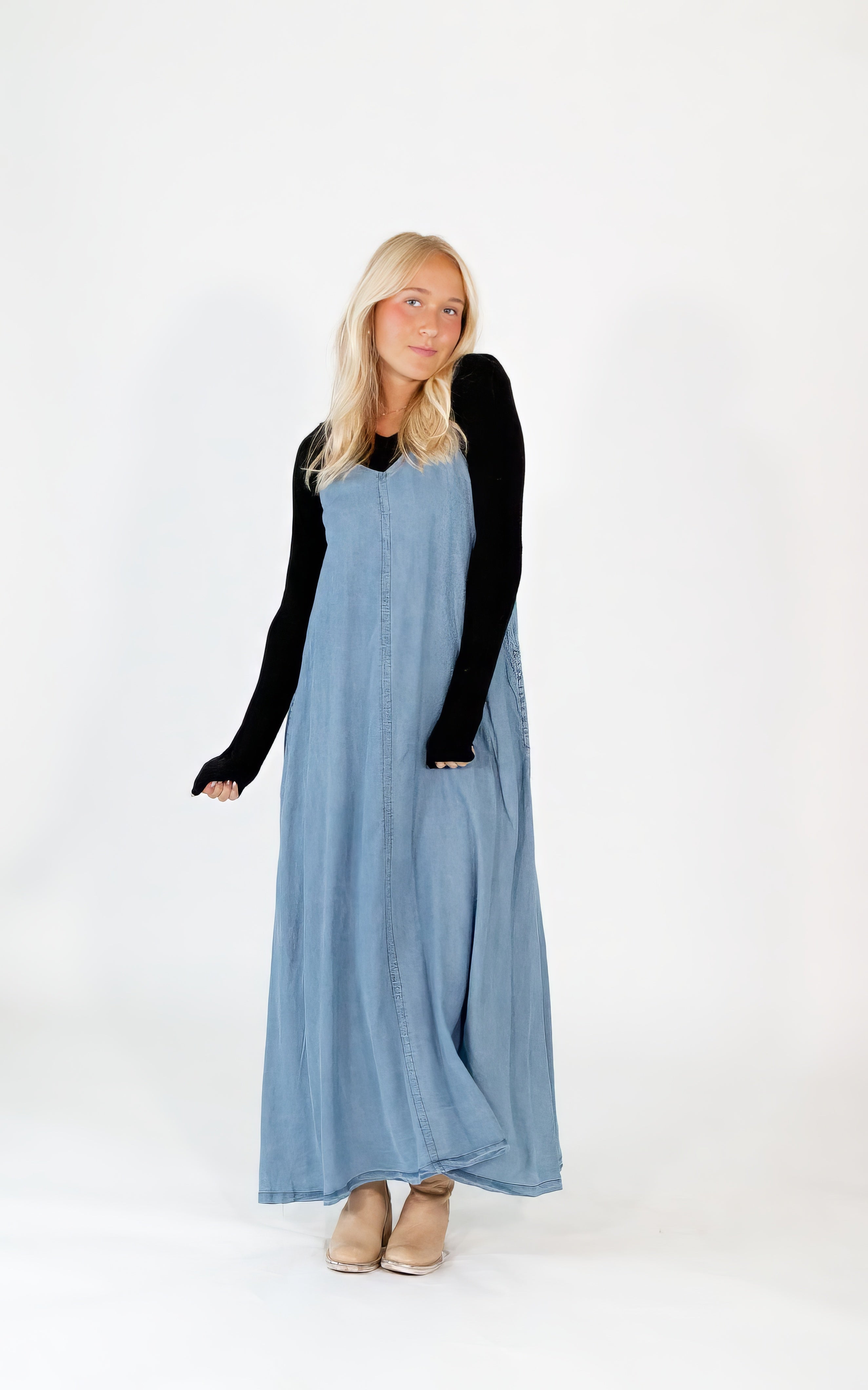 Gigi Denim Maxi Dress