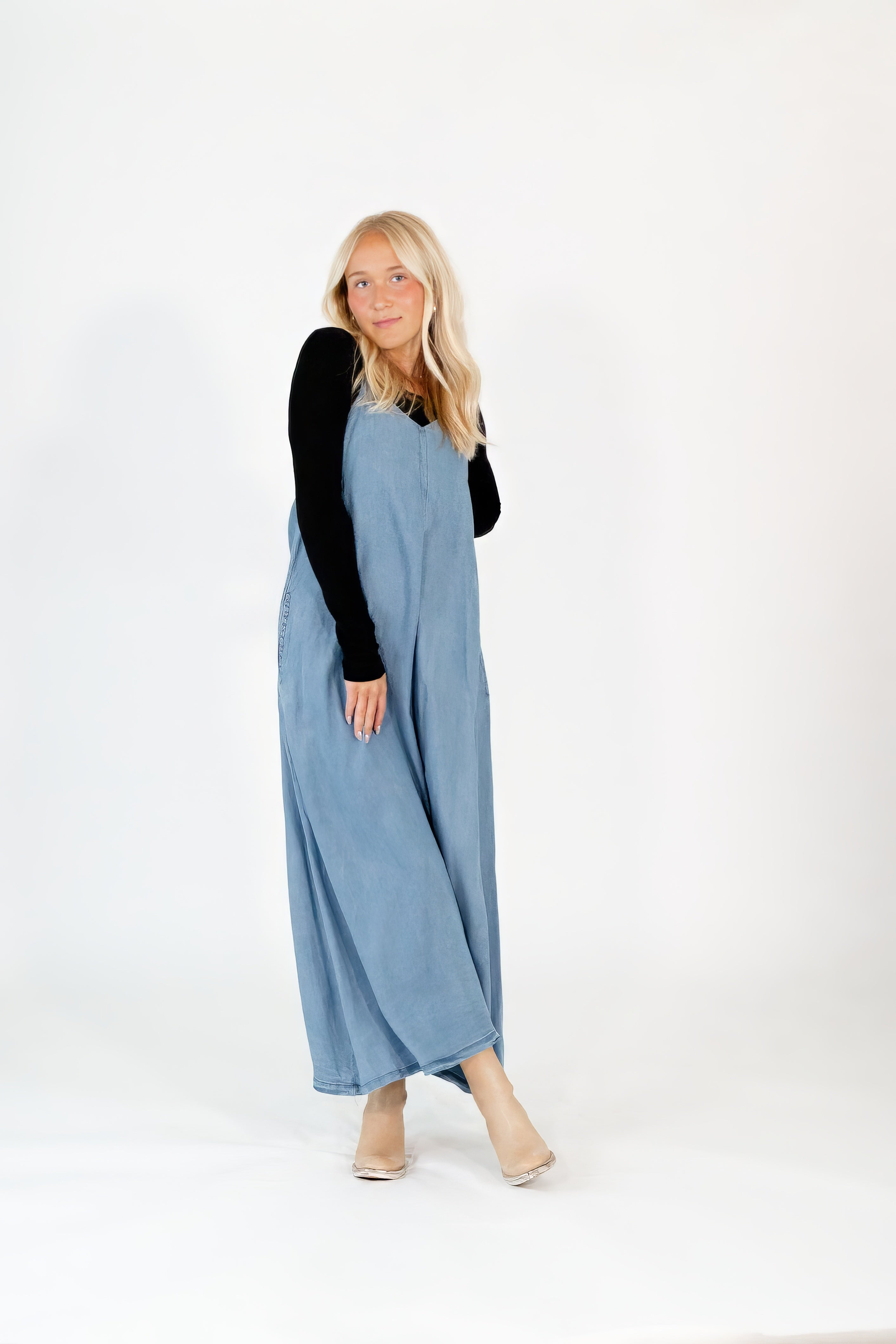 Gigi Denim Maxi Dress