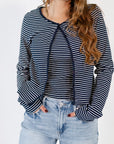 Martha Striped Cardigan Set