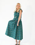 Dujour Plaid Maxi Dress・Green